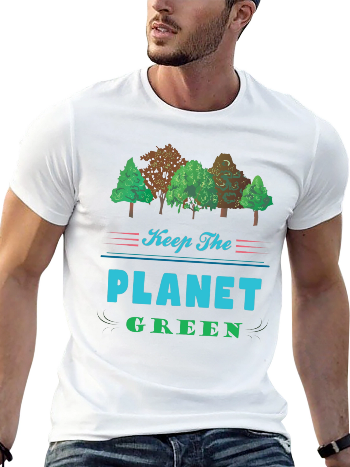 Keep The Planet Green Black T-Shirt