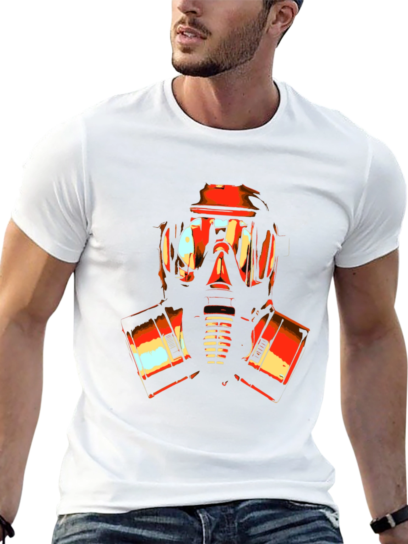 Gas Mask Graphic Tee - Bold Statement Shirt