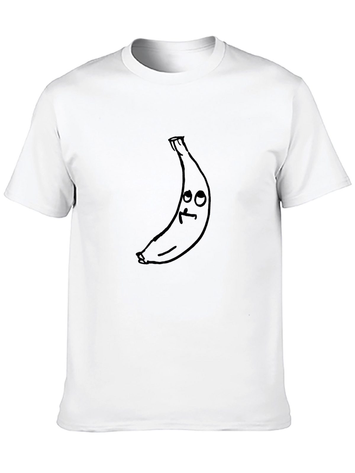Funny Banana Graphic Black T-Shirt