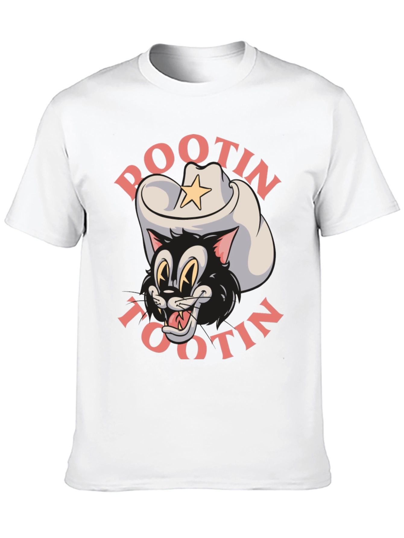 Pootin Tootin Cowboy Cat T-Shirt