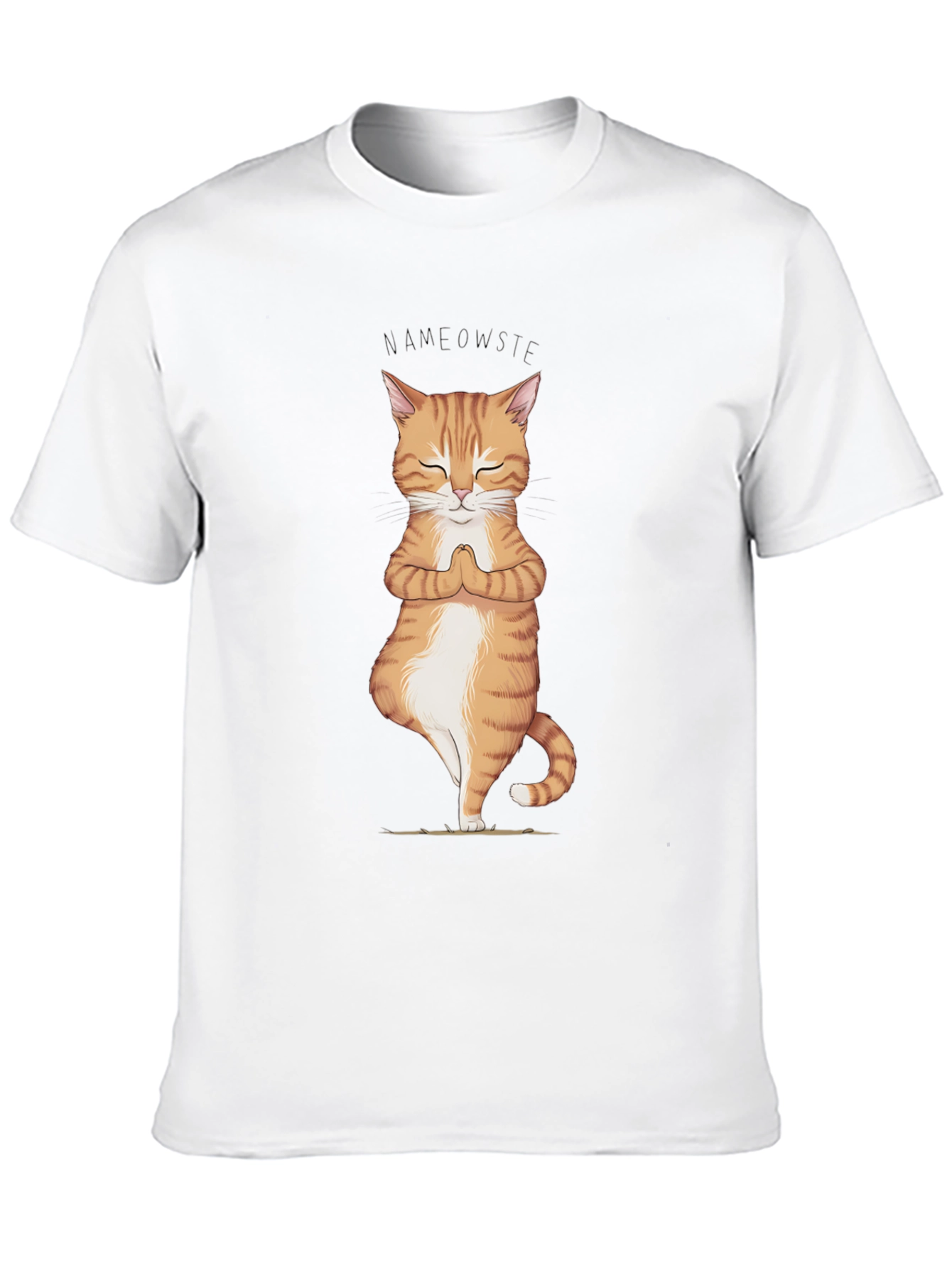 Yoga Cat Namaste T-Shirt - Zen Meditation Tee