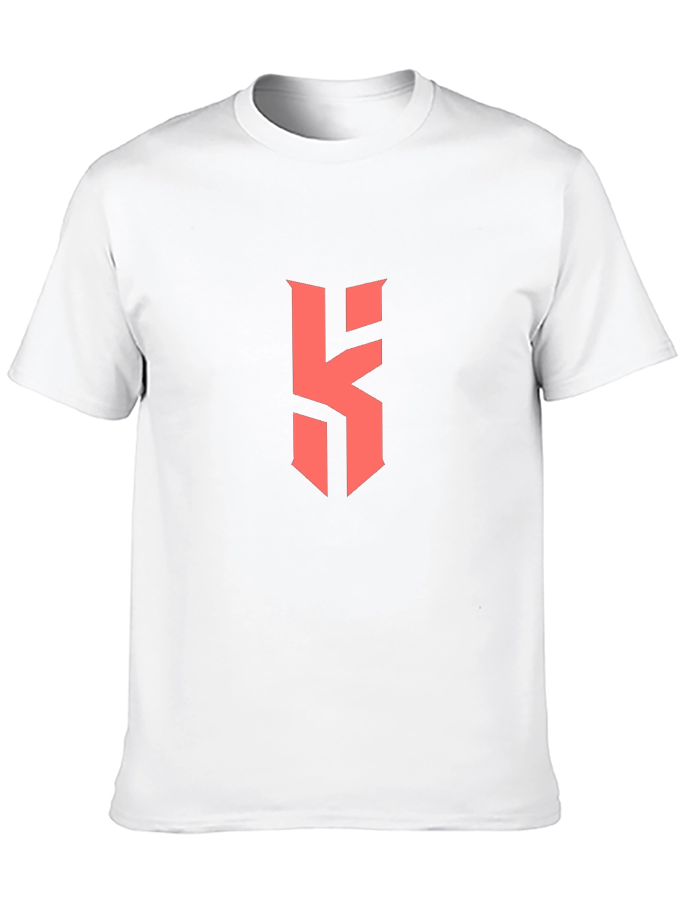 Black T-Shirt with Bold Red Letter Logo