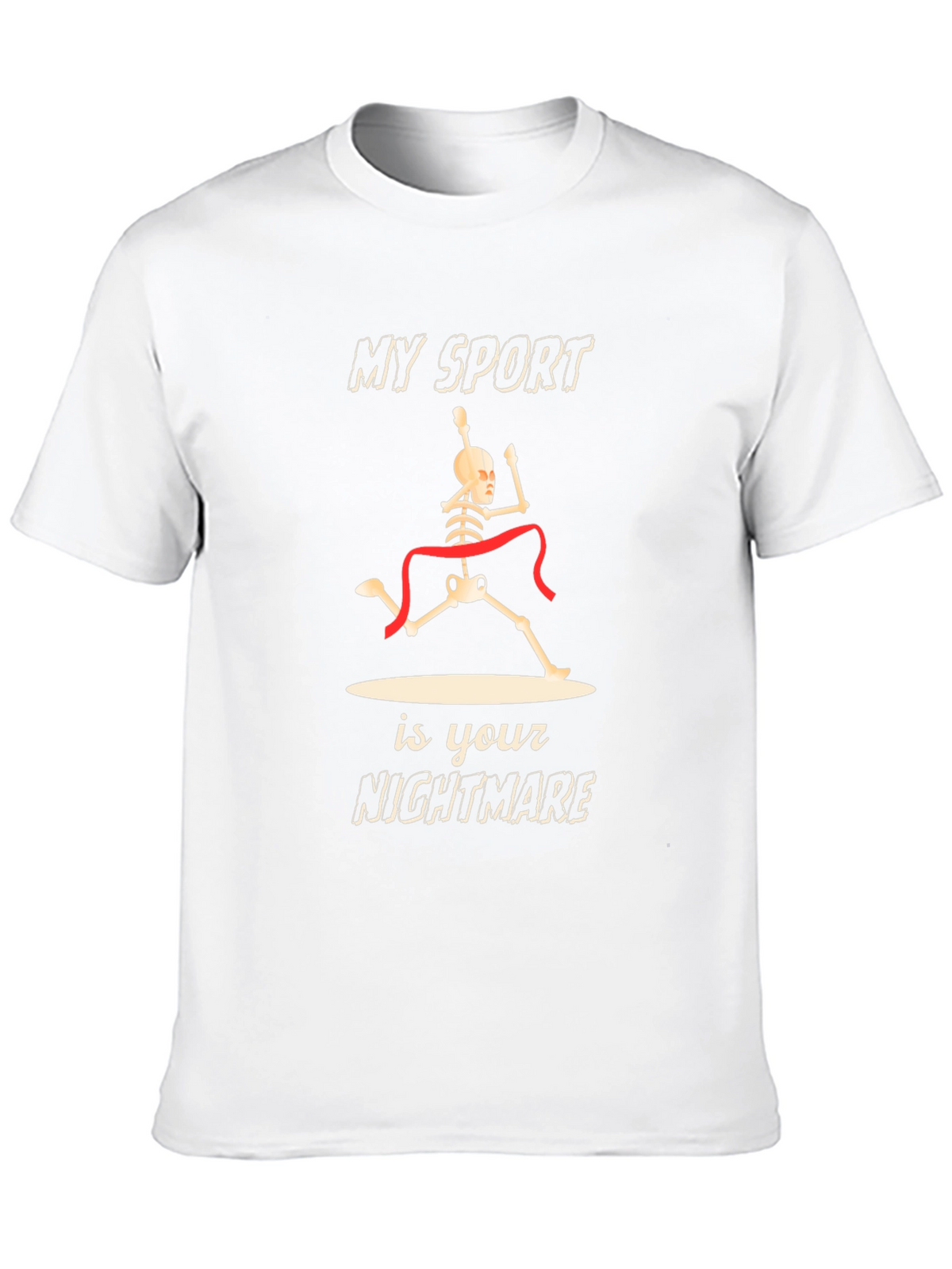 Skeleton Runner T-Shirt: My Sport Is Your Nightmare
