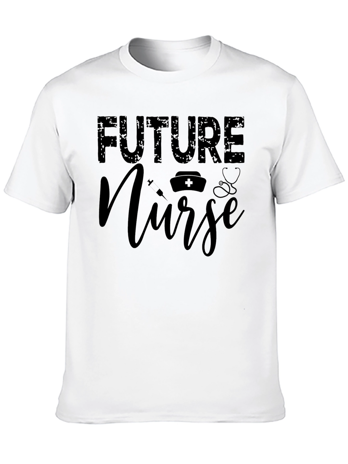 Future Nurse Graphic T-Shirt - Black