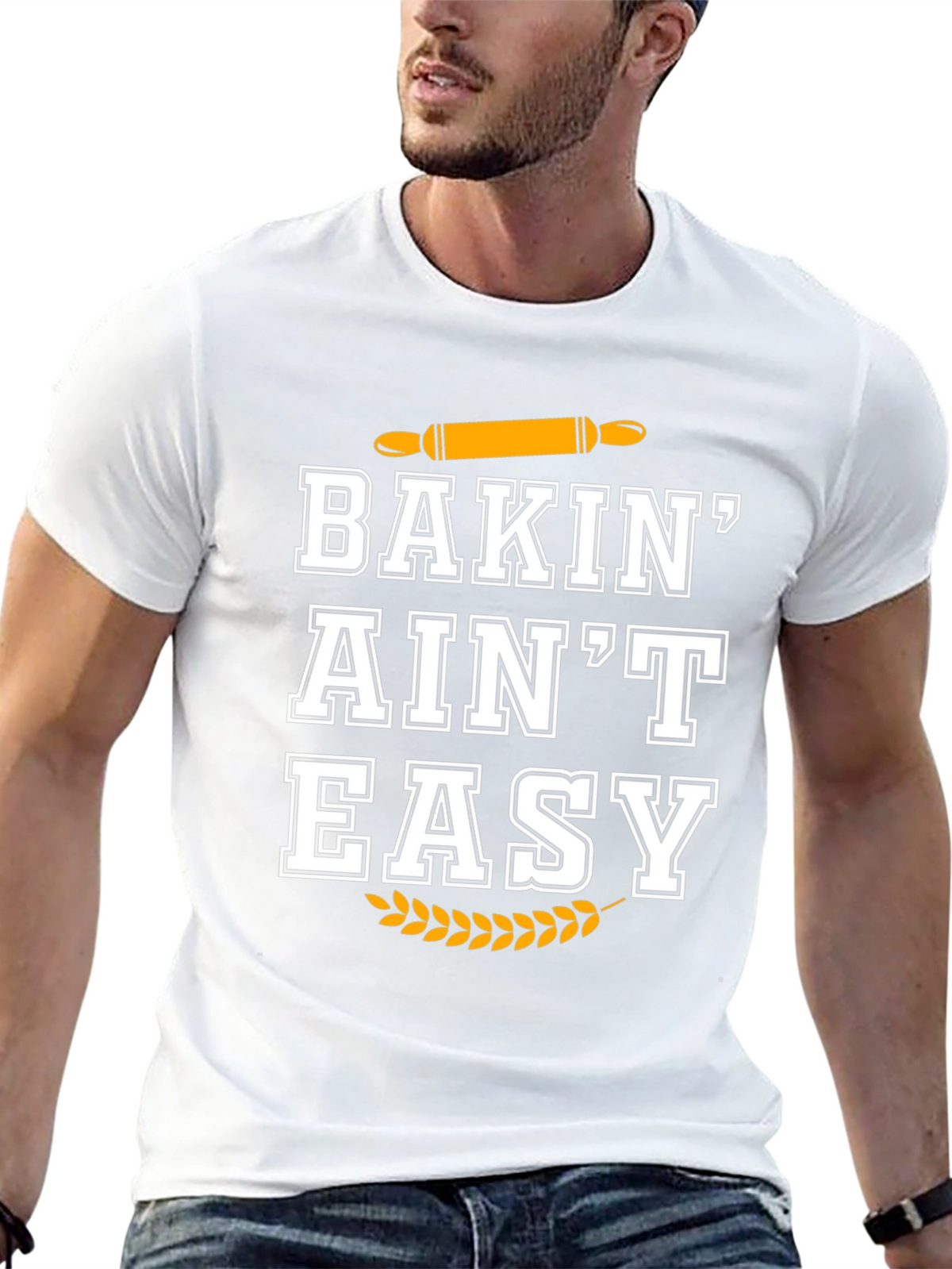 Baking Aint Easy Black T-Shirt