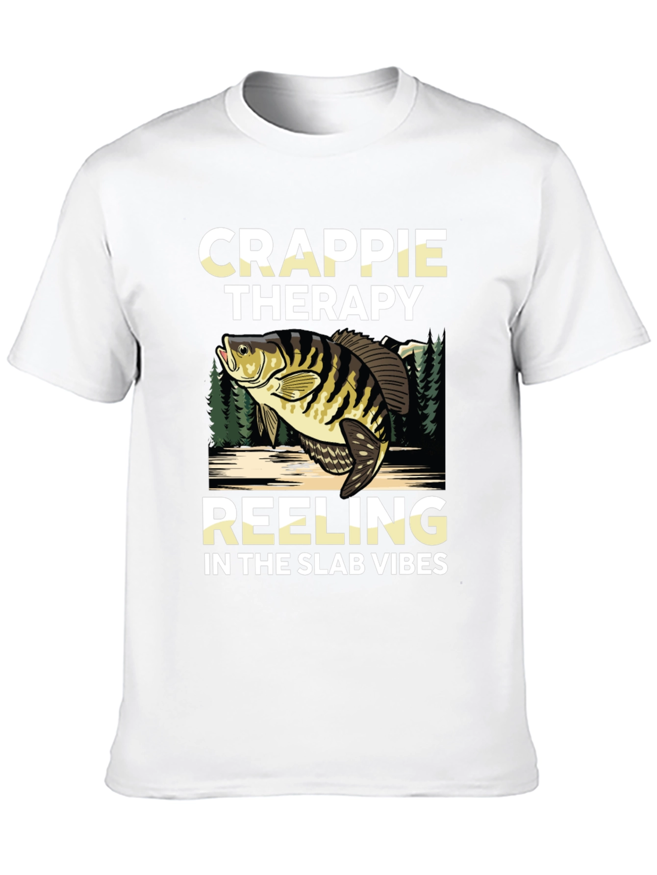 Crappie Therapy T-Shirt - Fishing Vibes