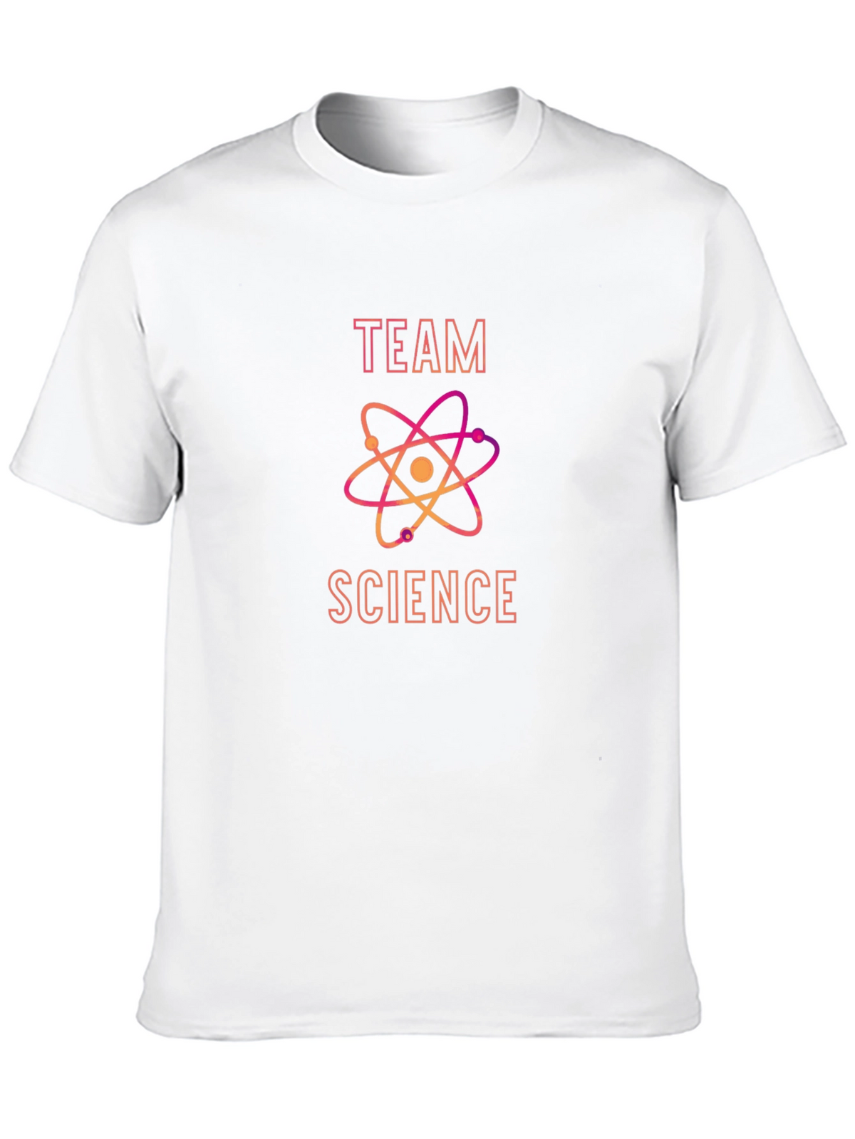 Team Science Black T-Shirt with Atom Design