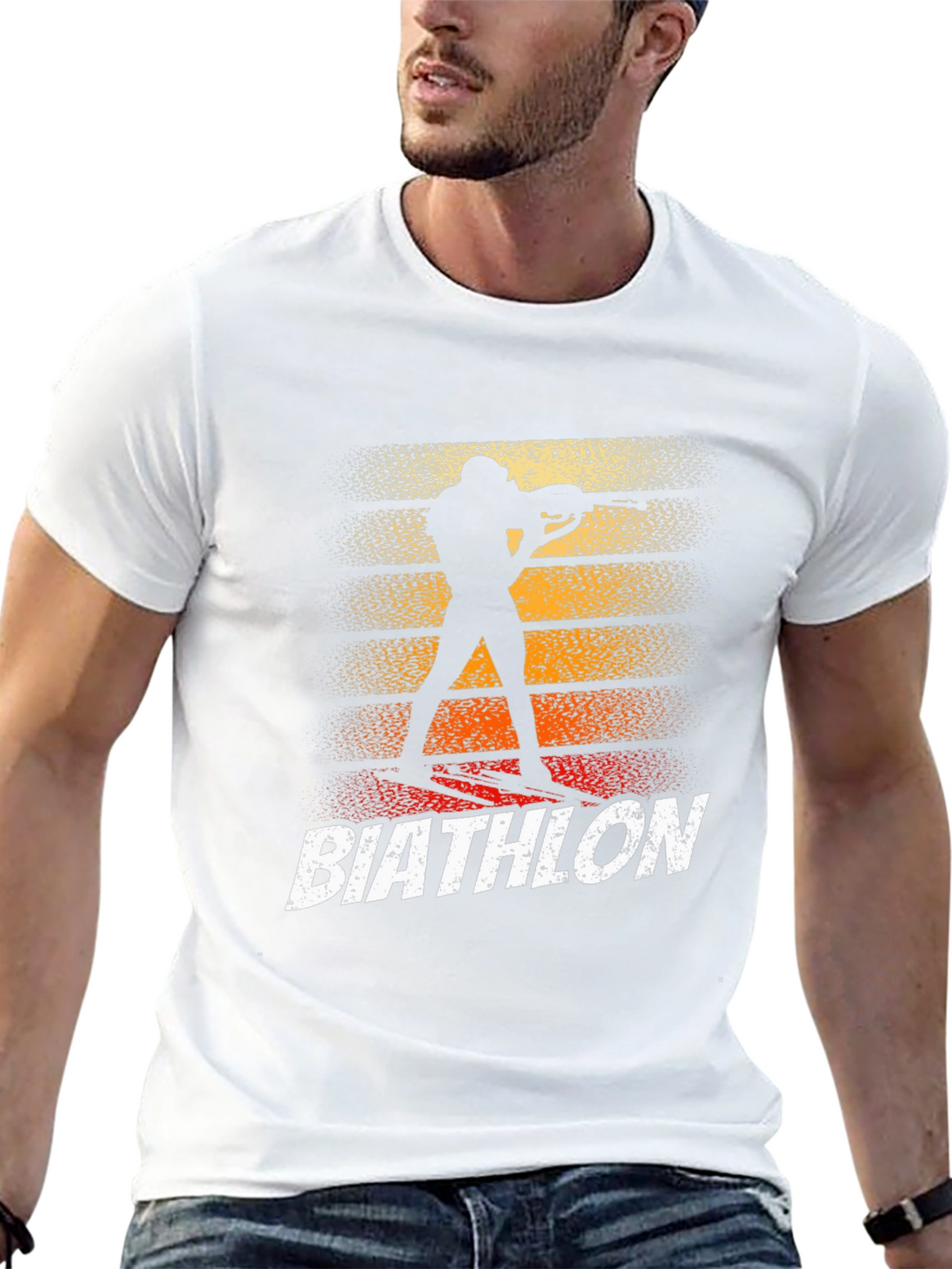 Biathlon Silhouette Graphic T-Shirt