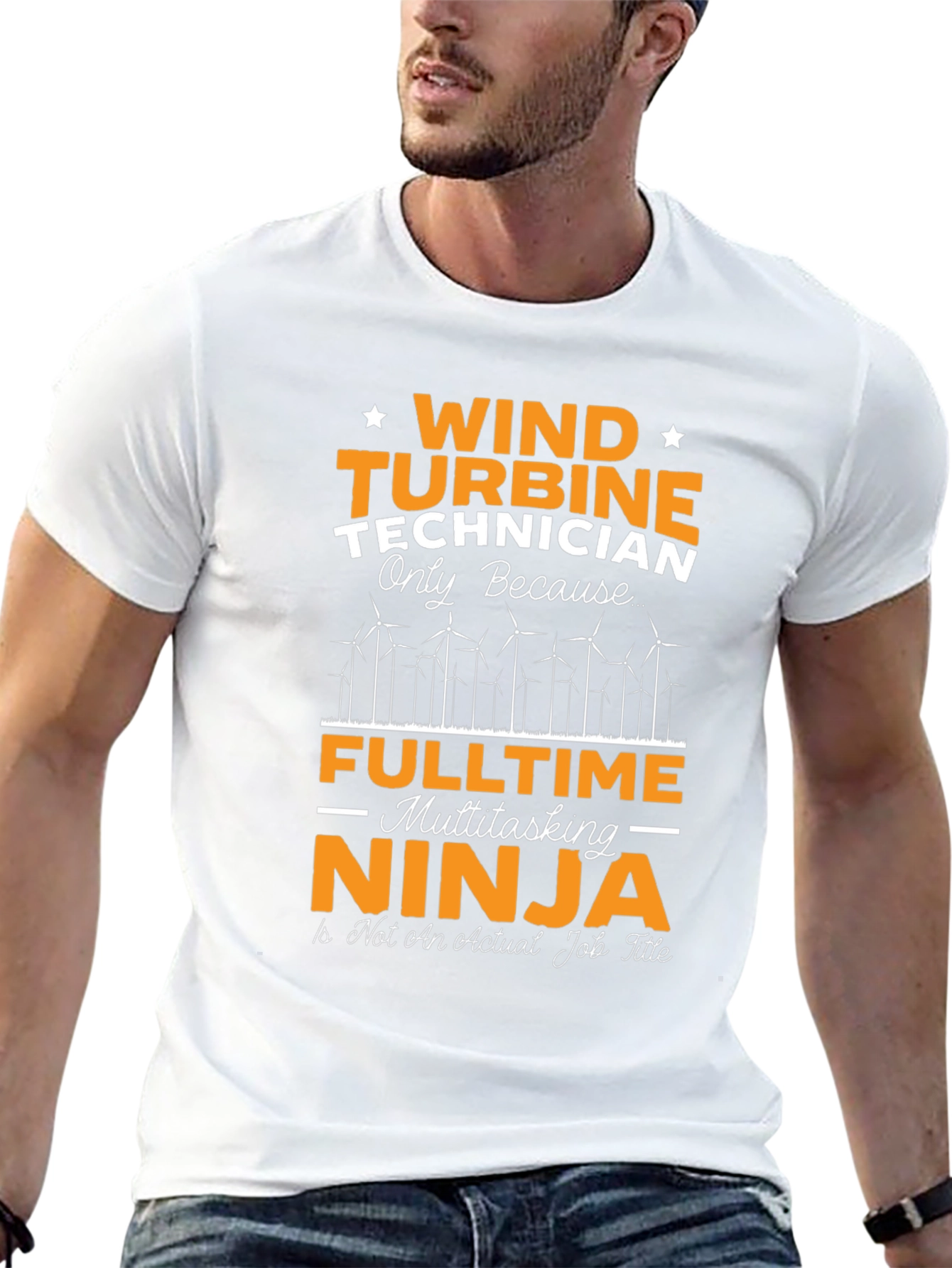 Wind Turbine Technician T-Shirt - Multitasking Ninja