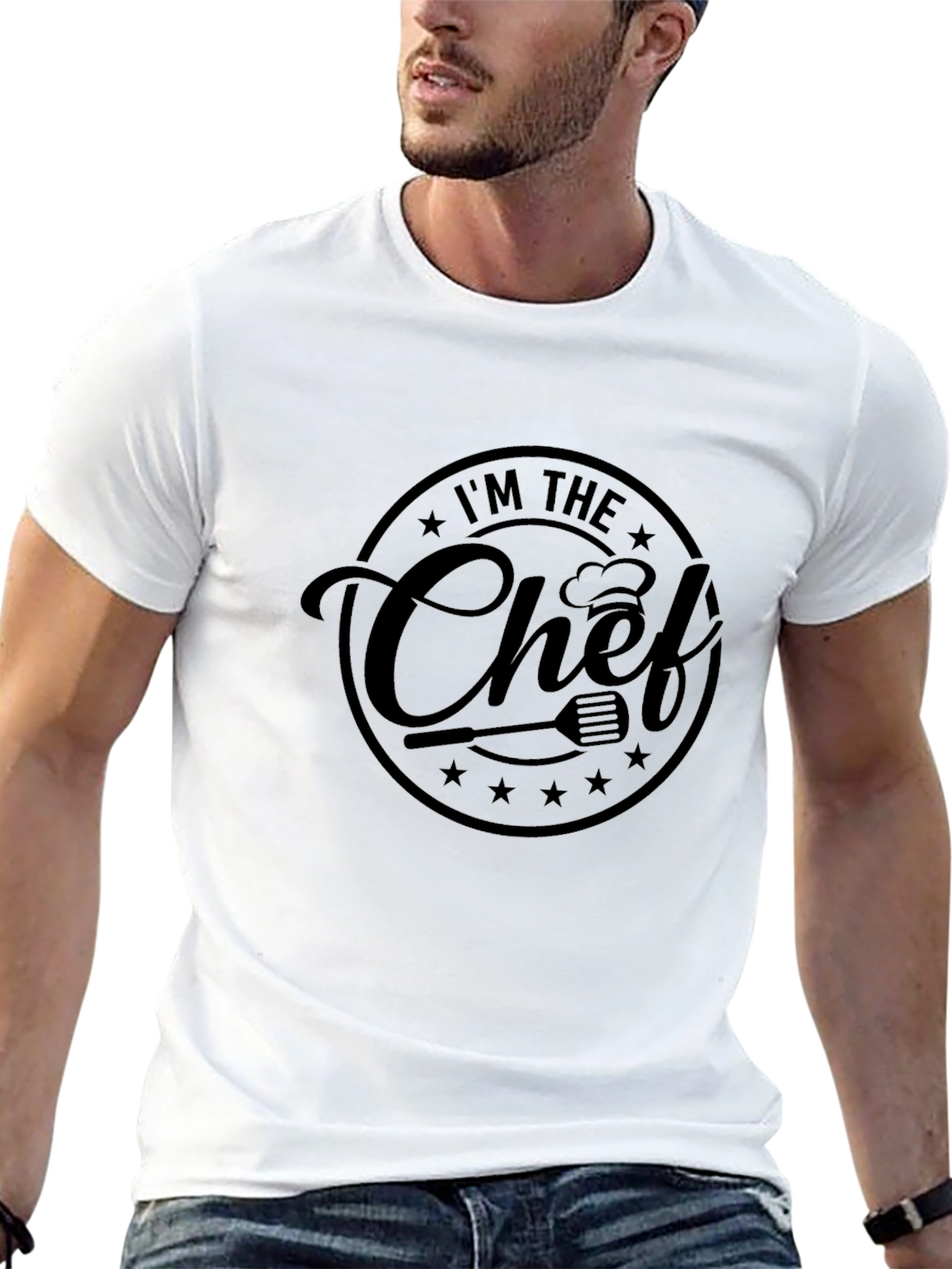 Im The Chef Graphic T-Shirt - Black Crew Neck