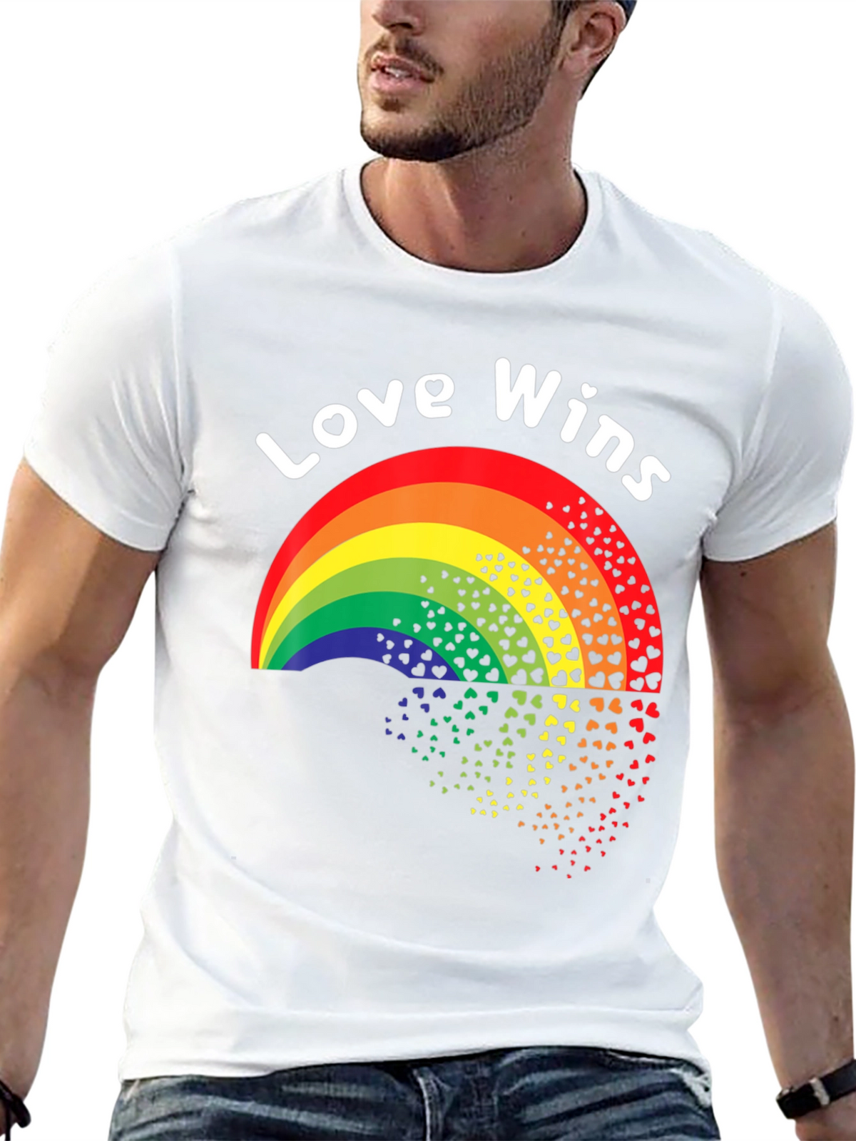 Love Wins Rainbow Heart T-Shirt