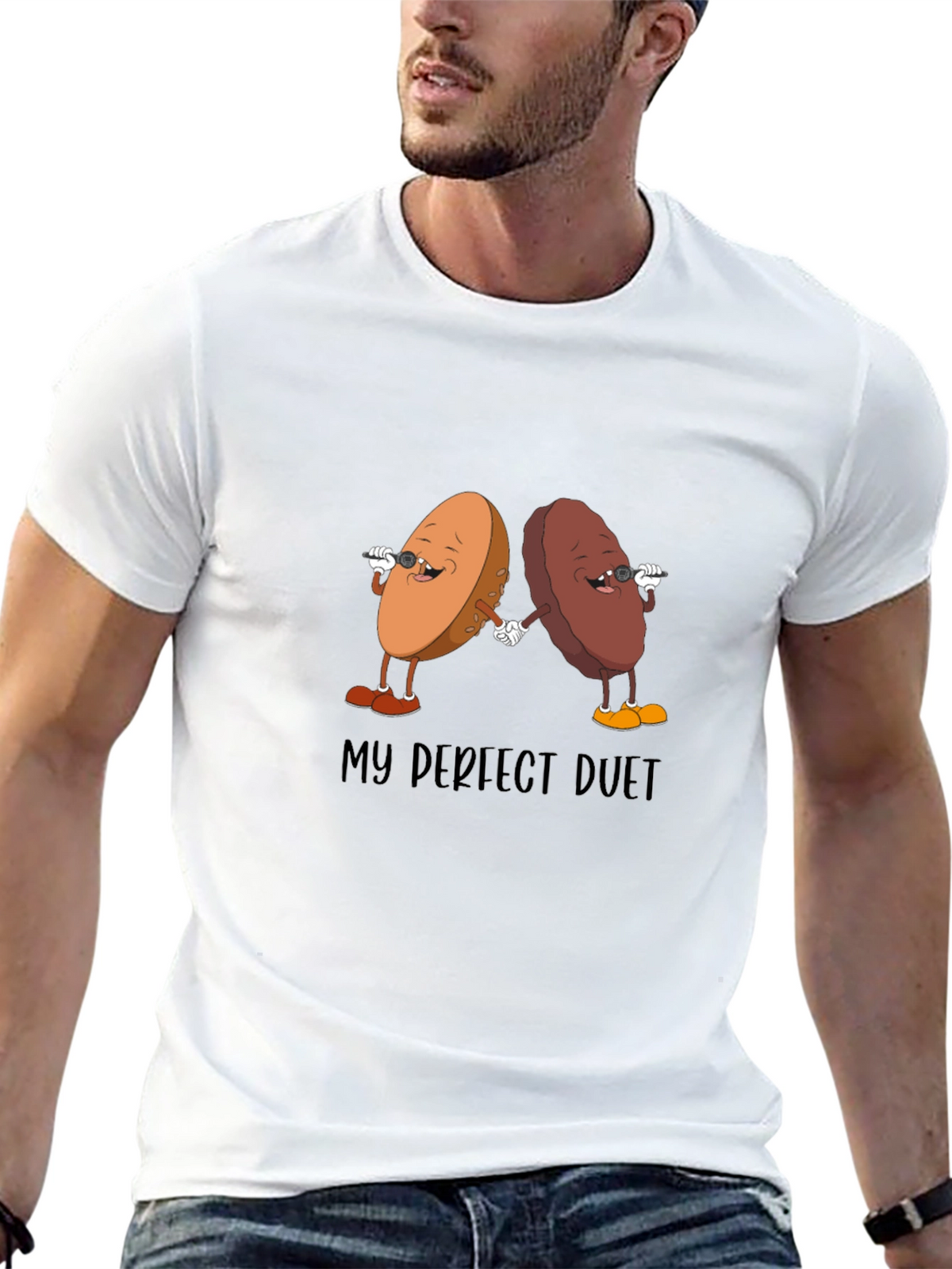 Perfect Duet Graphic T-Shirt - Unique Design