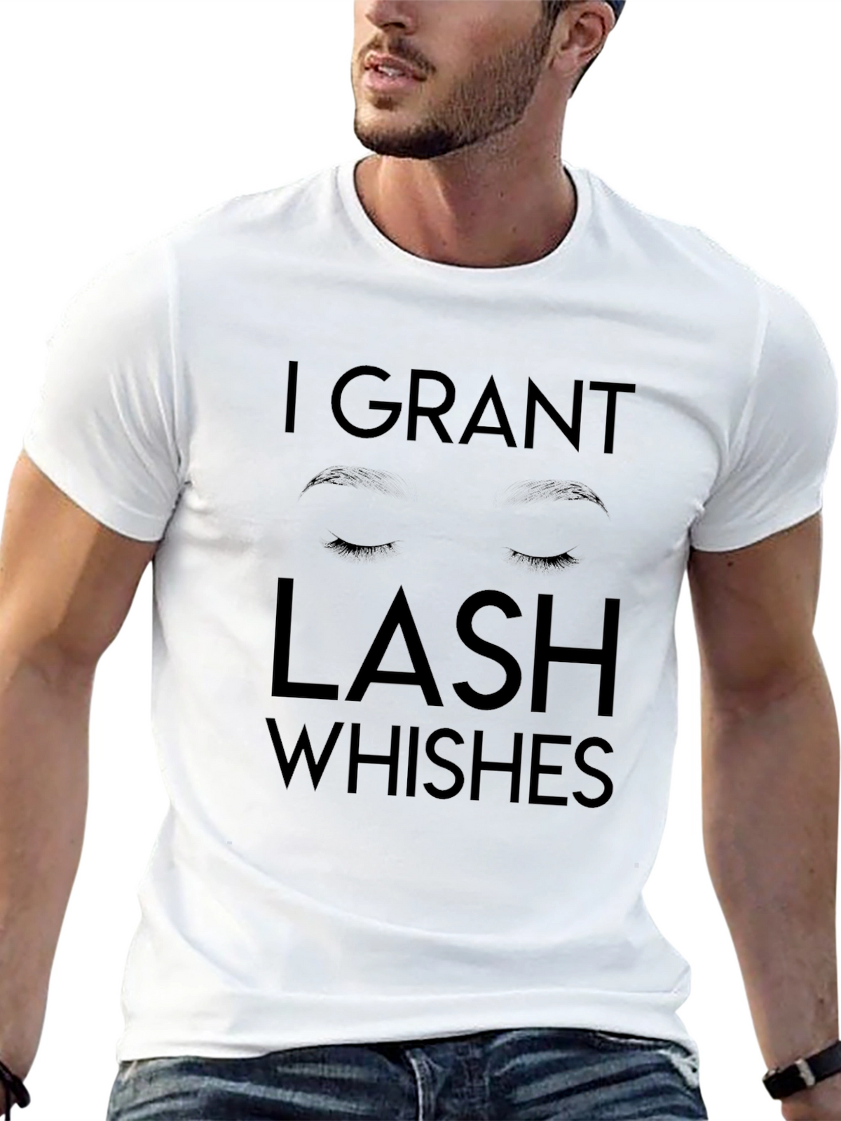 I Grant Lash Whishes Black T-Shirt