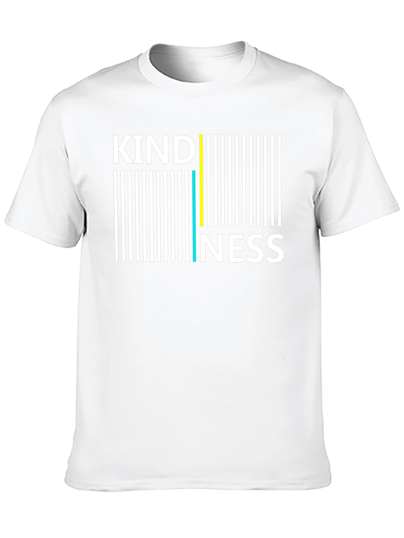 Kindness Barcode Graphic Tee - Black Cotton Blend