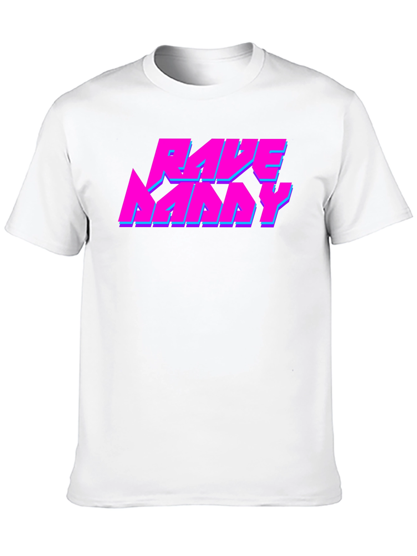 Rave Nanny Black T-Shirt - Neon Graphic Design
