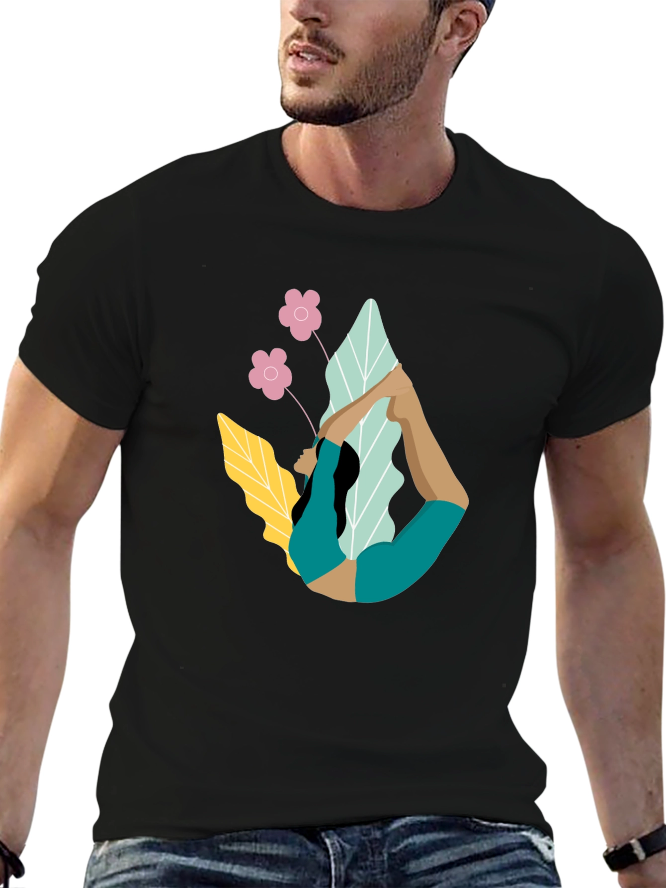 Yoga Pose Graphic T-Shirt