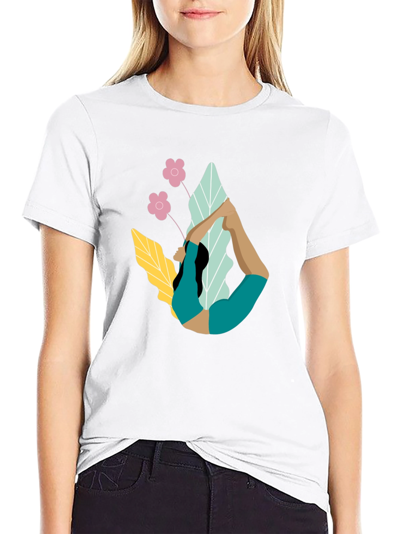 Yoga Pose Graphic T-Shirt
