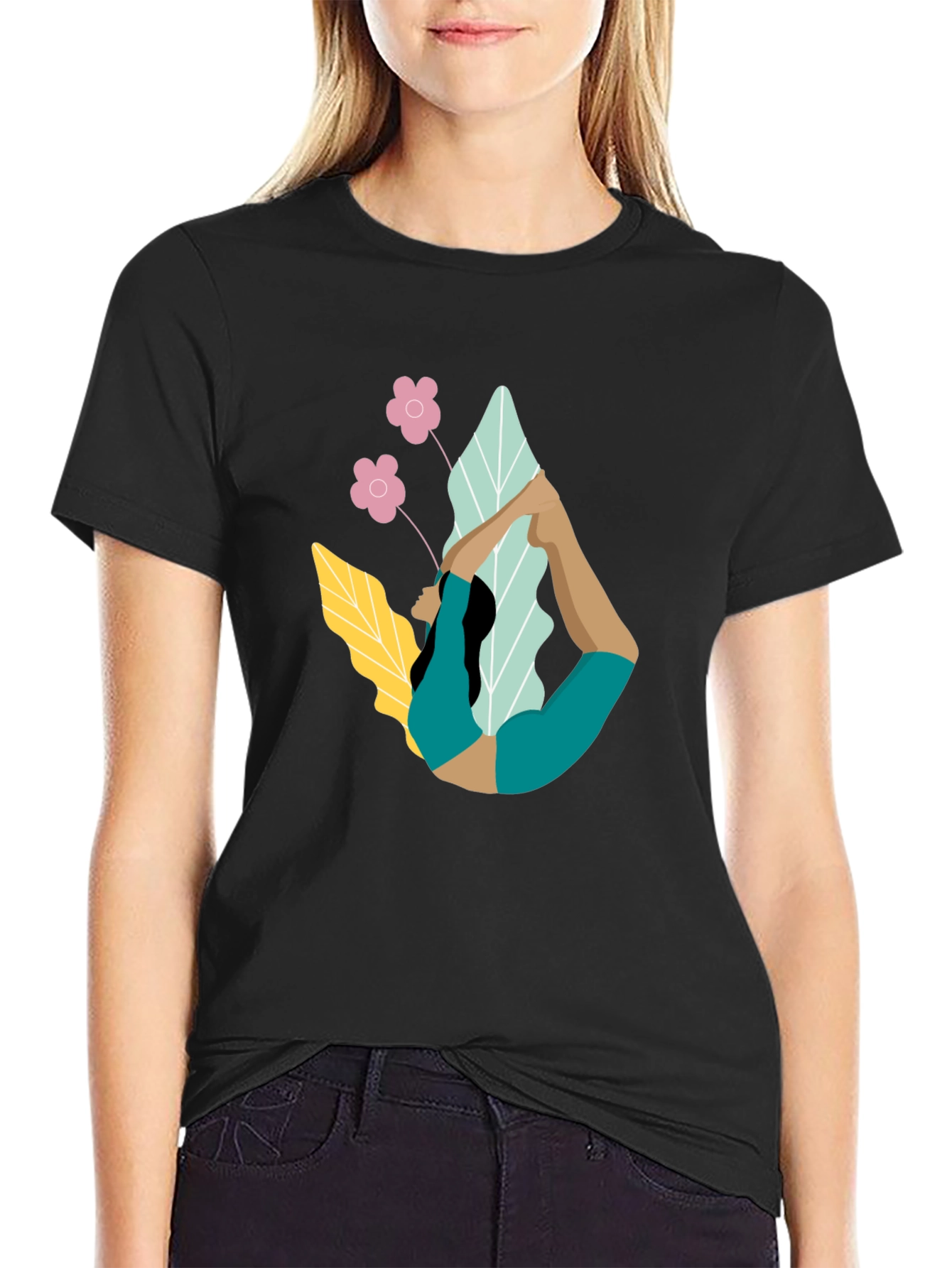 Yoga Pose Graphic T-Shirt