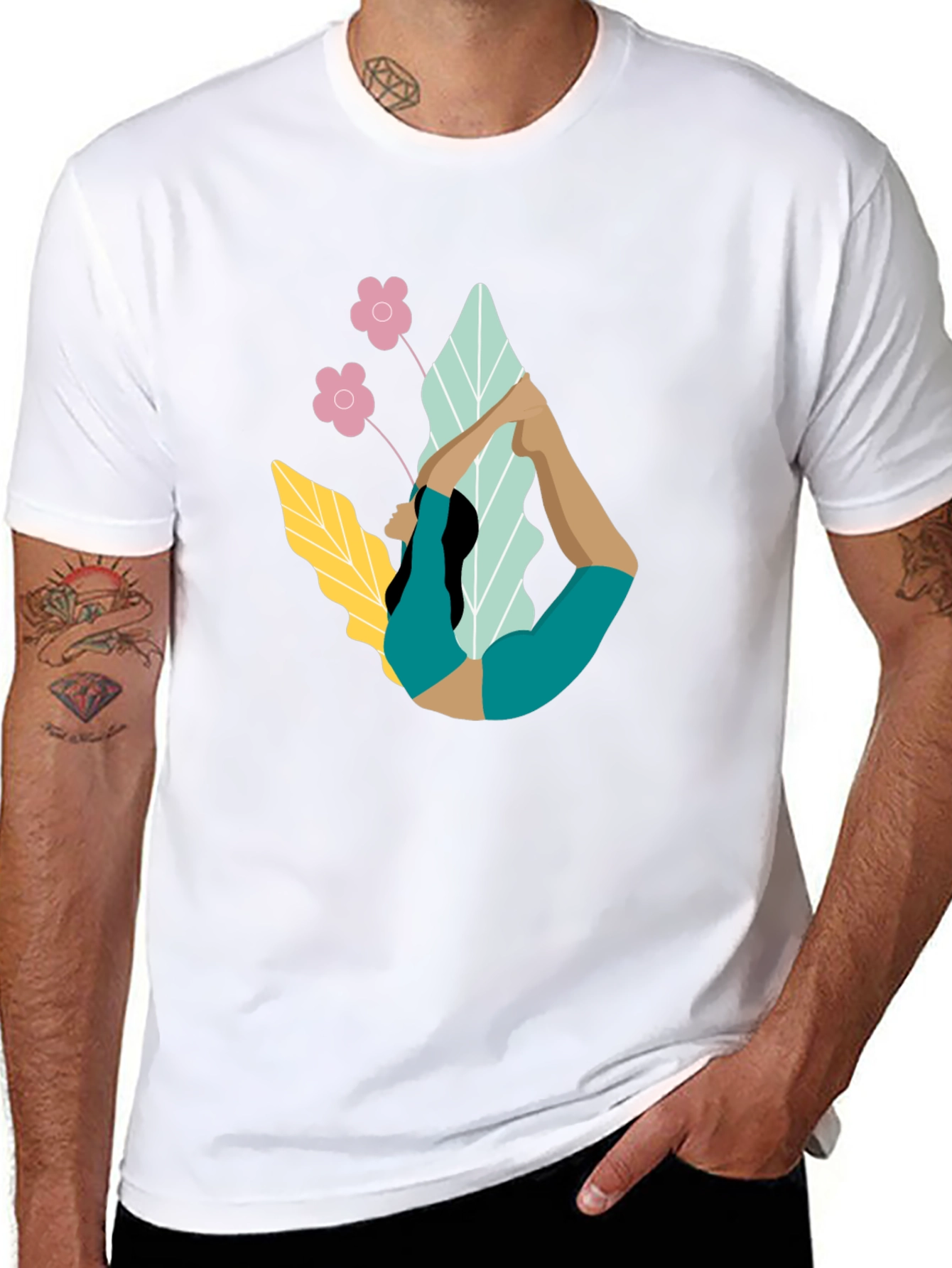 Yoga Pose Graphic T-Shirt