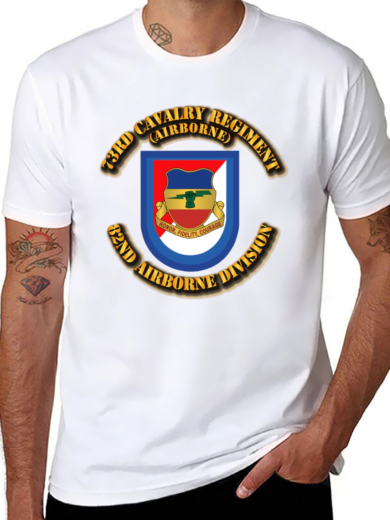 73rd Cavalry Regiment Airborne Division T-Shirt