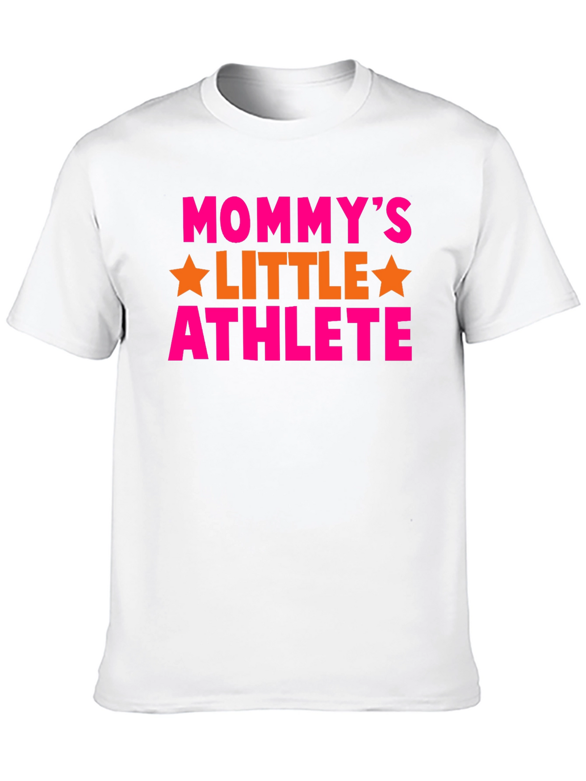 Mommys Little Athlete Black Graphic T-Shirt