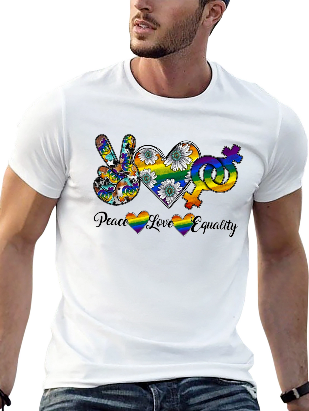 Peace Love Equality Graphic Tee
