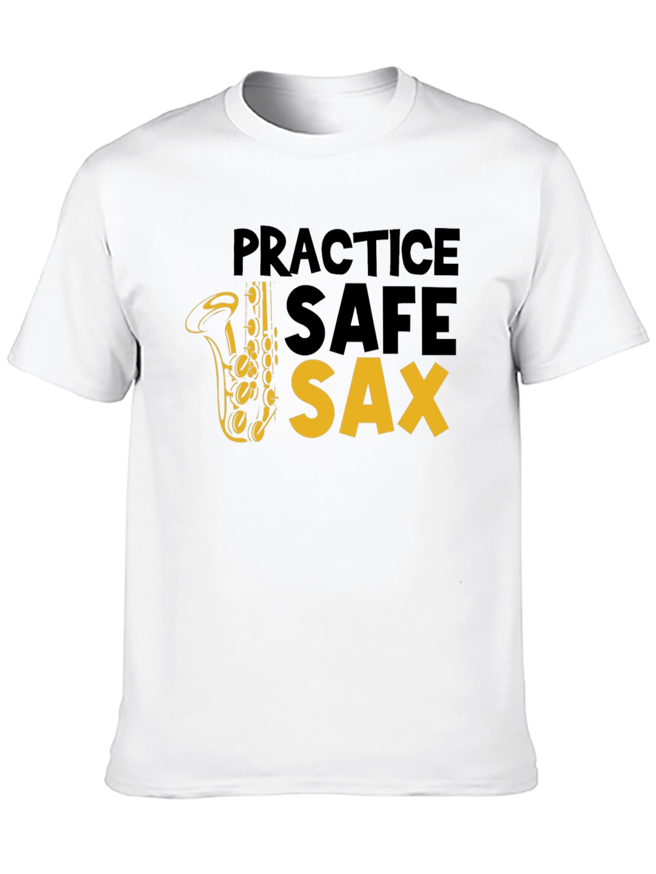 Practice Safe Sax T-Shirt - Music Lover Tee