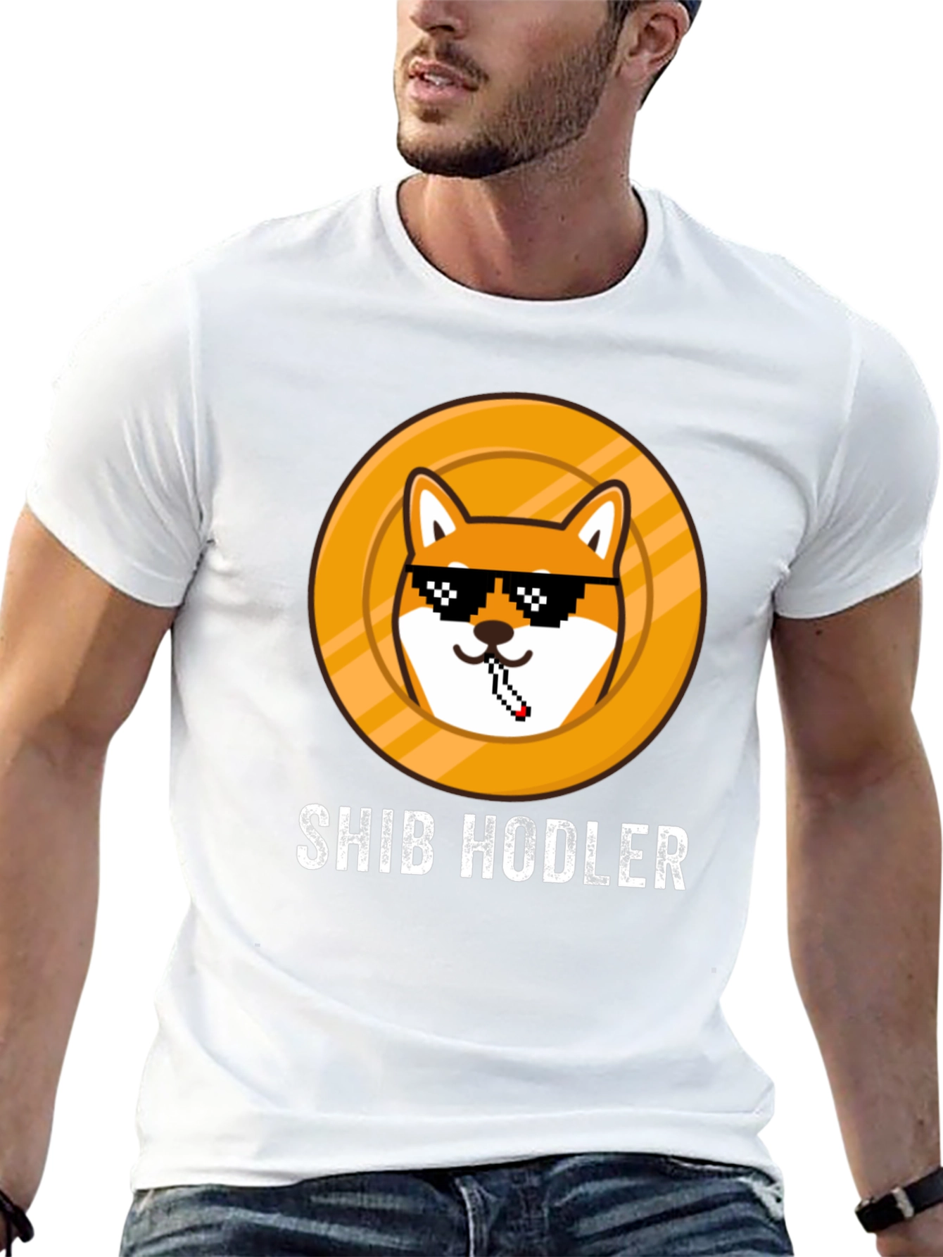 Shib Hodler Graphic T-Shirt - Crypto Meme Tee