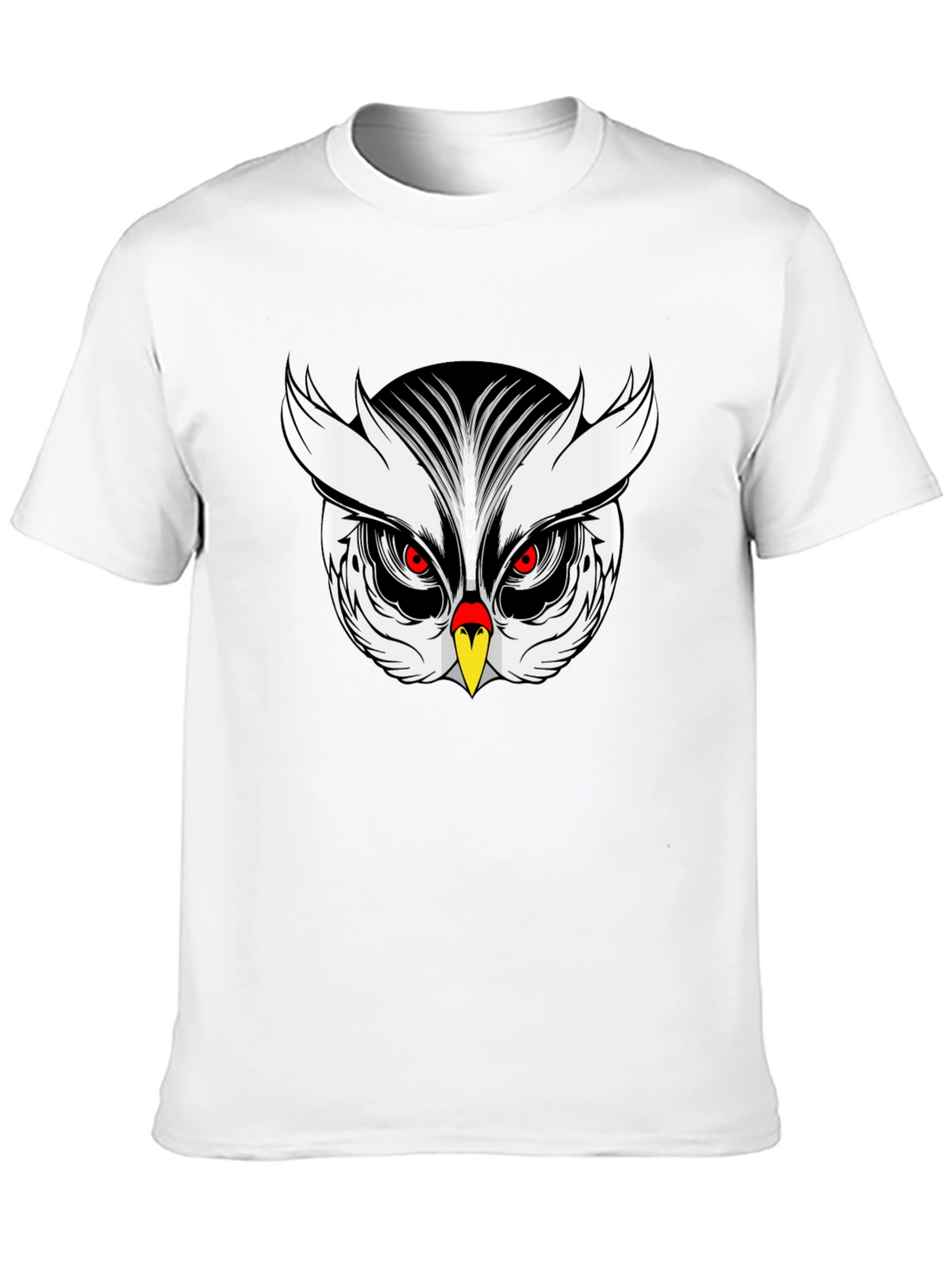 Owl Graphic Black T-Shirt Mens Fashion Tee