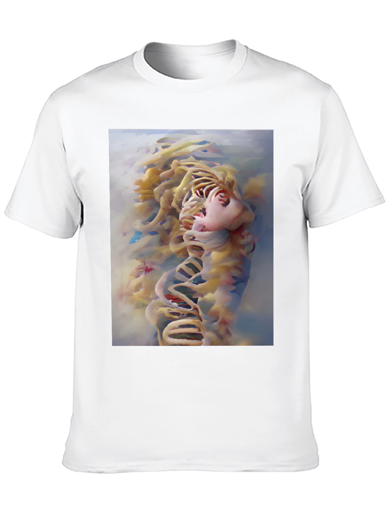 Abstract Face Graphic Tee - Modern Art Shirt