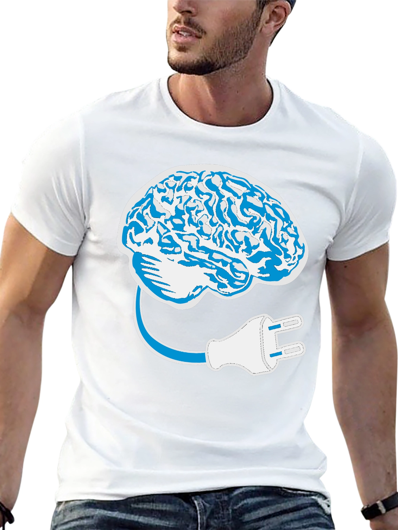 Brain Power Up T-Shirt - Intelligent Design Tee