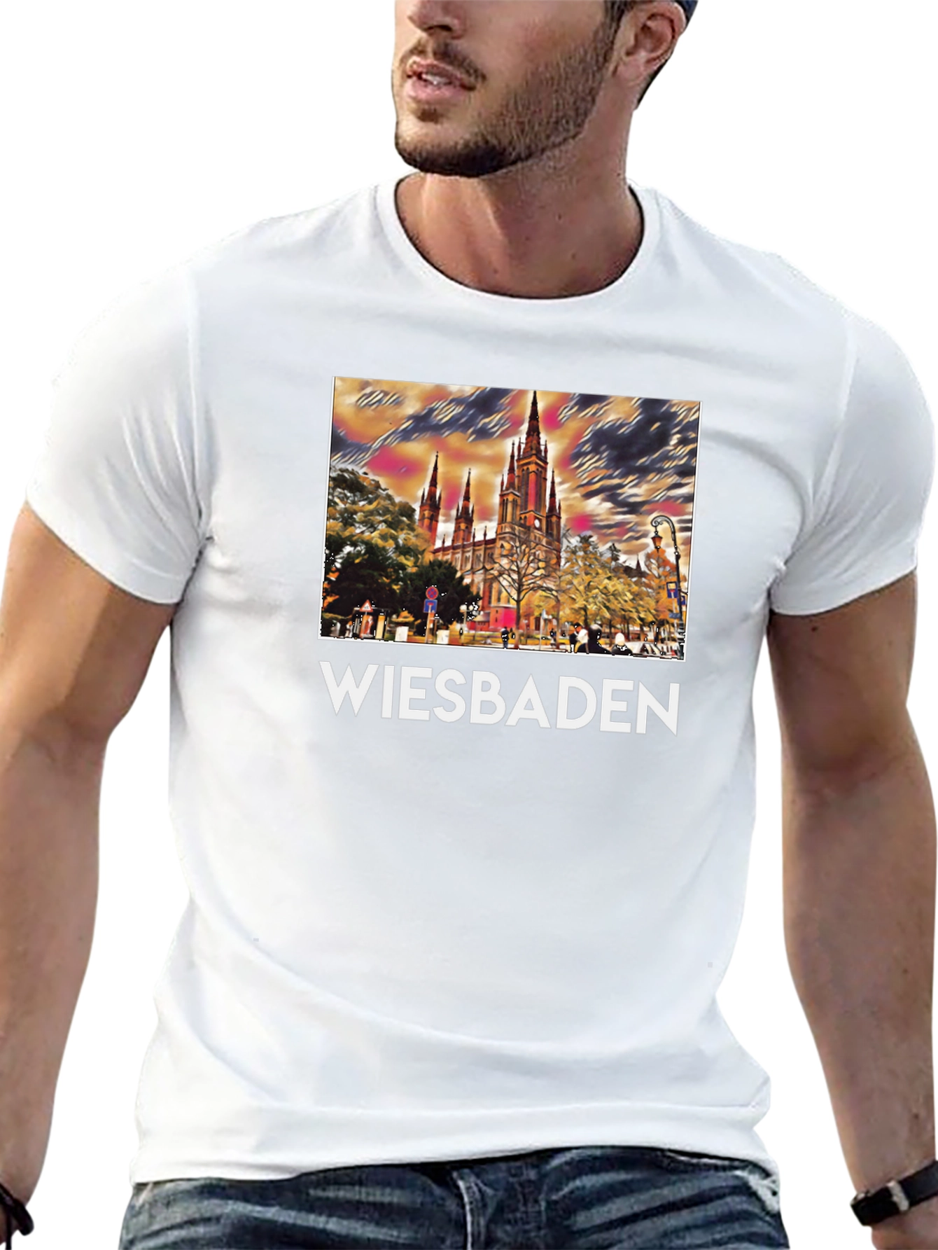 Wiesbaden Germany Cathedral T-Shirt