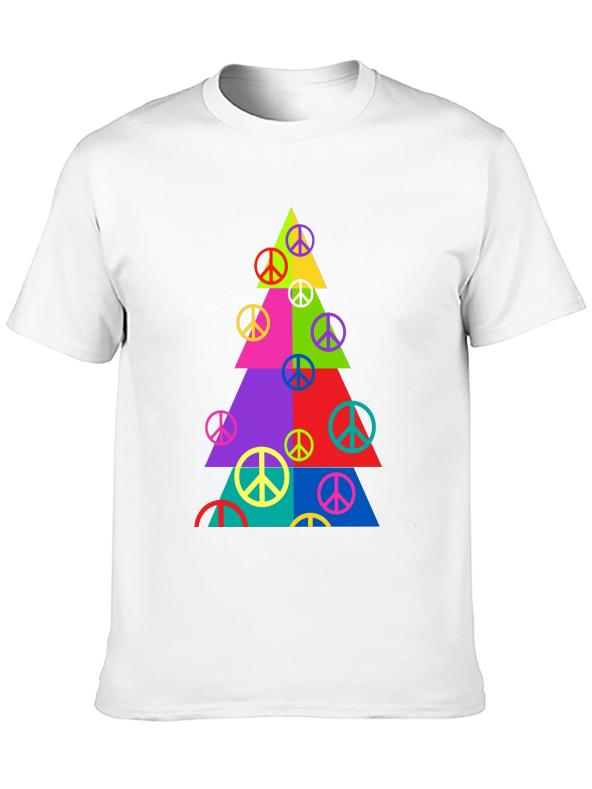 Peace Sign Christmas Tree T-Shirt