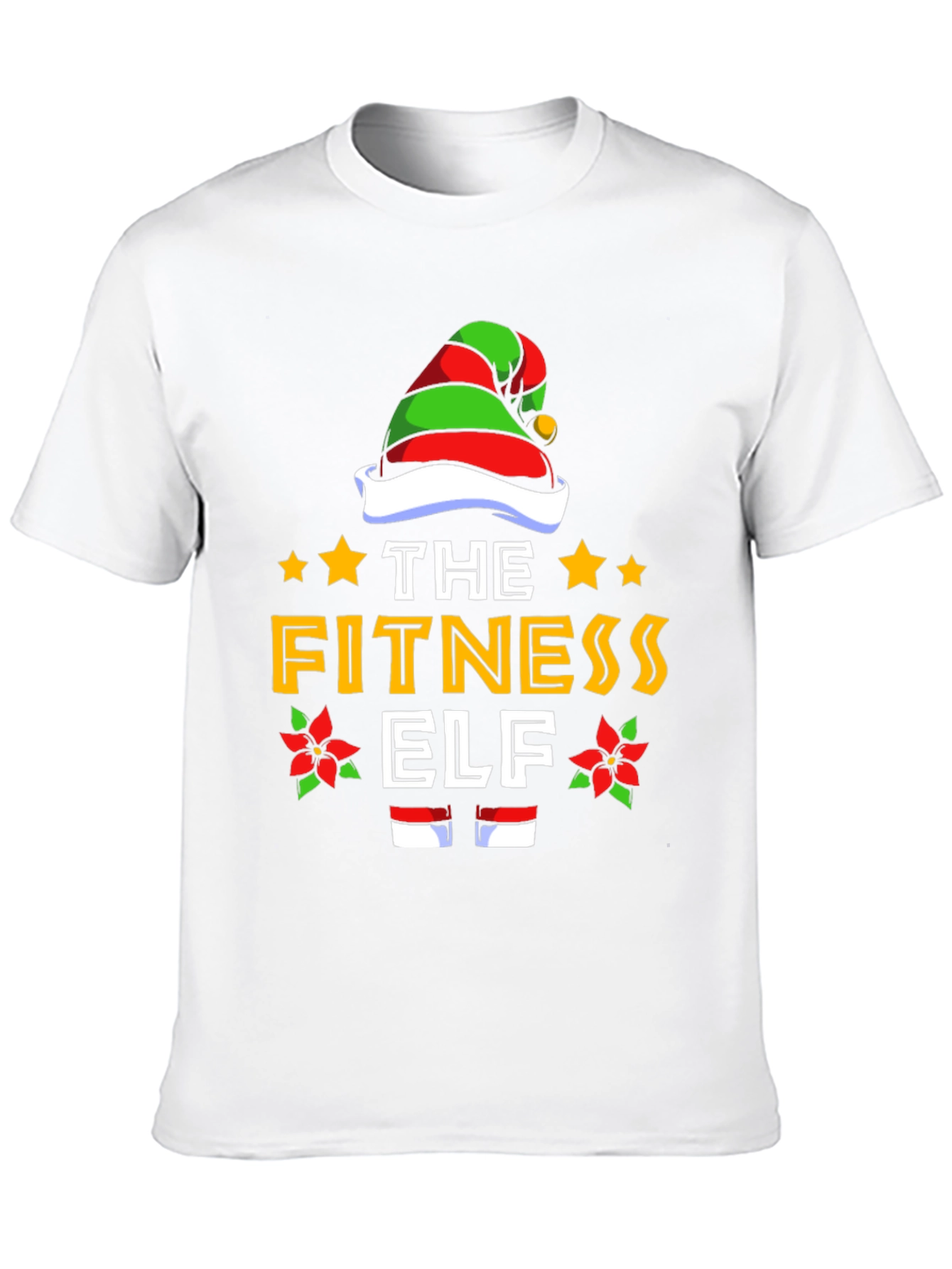 Fitness Elf T-Shirt - Holiday Workout Apparel
