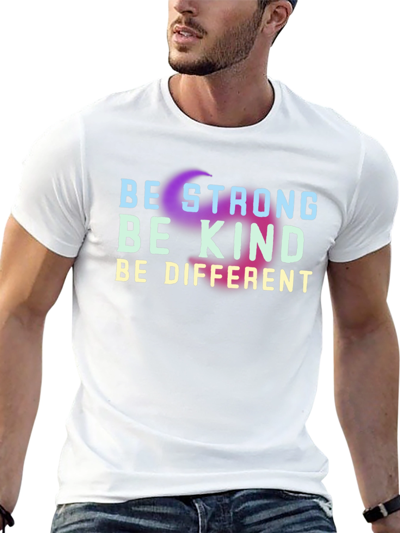 Be Strong Be Kind Be Different Black T-Shirt