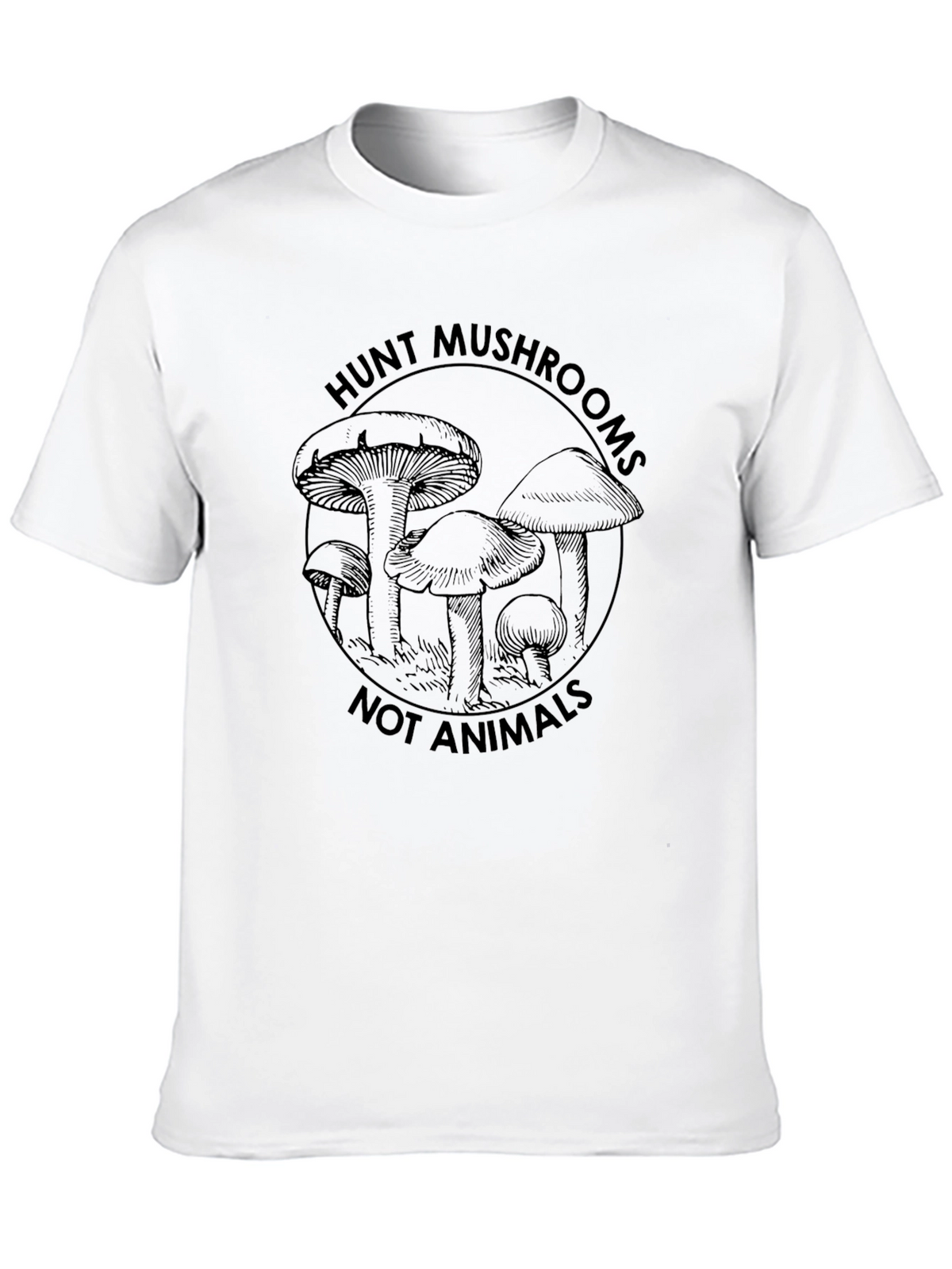 Hunt Mushrooms Graphic Tee - Black