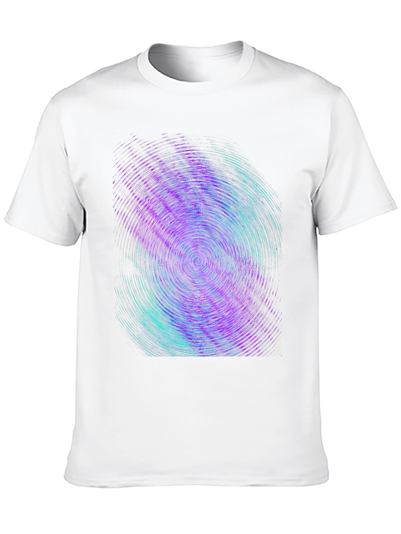 Abstract Swirl Graphic Tee - Black Cotton Comfort