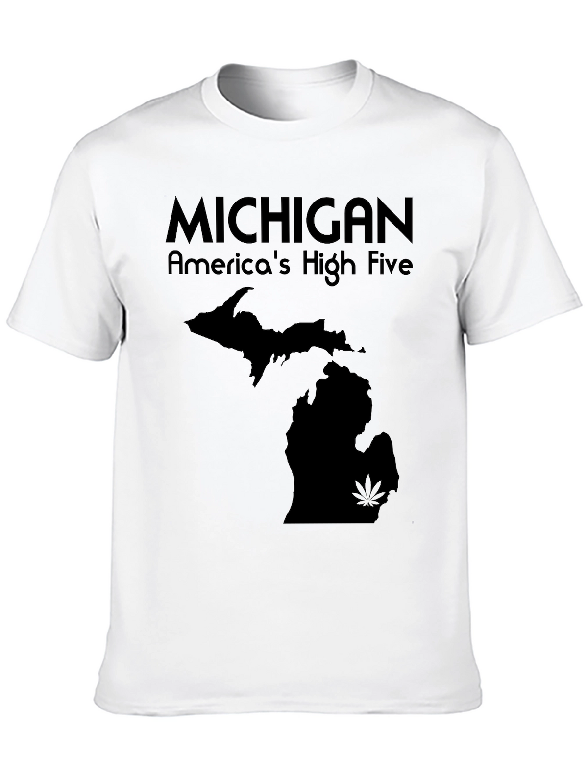 Michigan Americas High Five Black T-Shirt