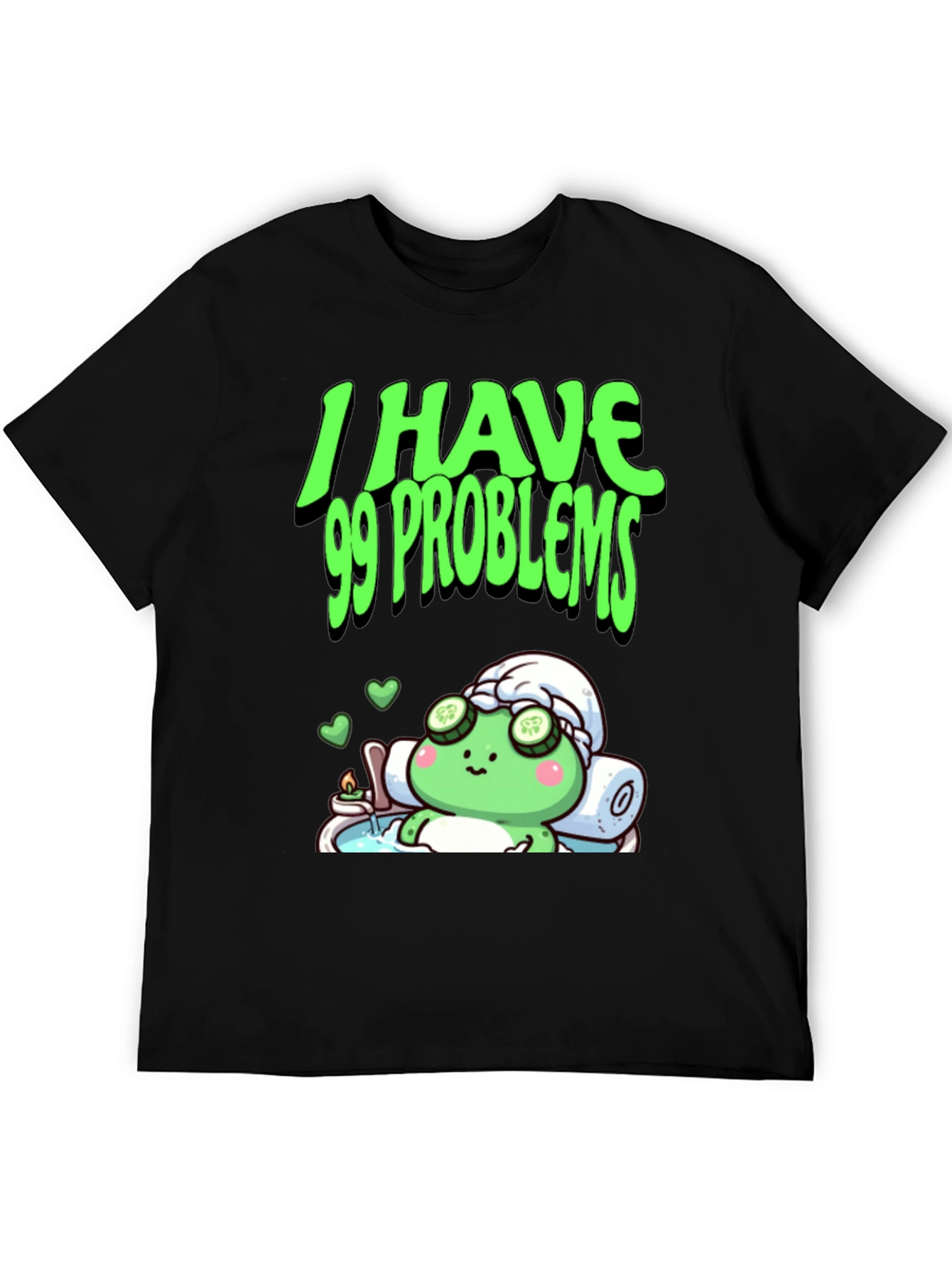 99 Problems Relaxing Frog Graphic Tee