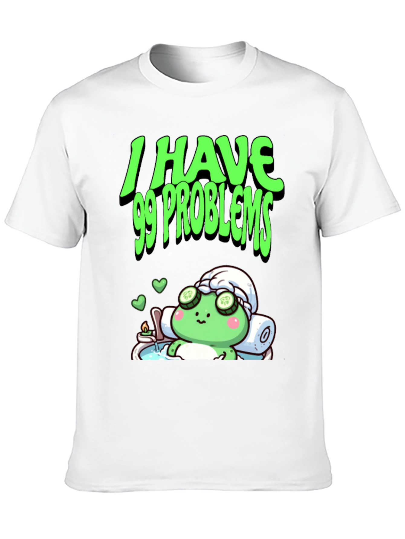 99 Problems Relaxing Frog Graphic Tee