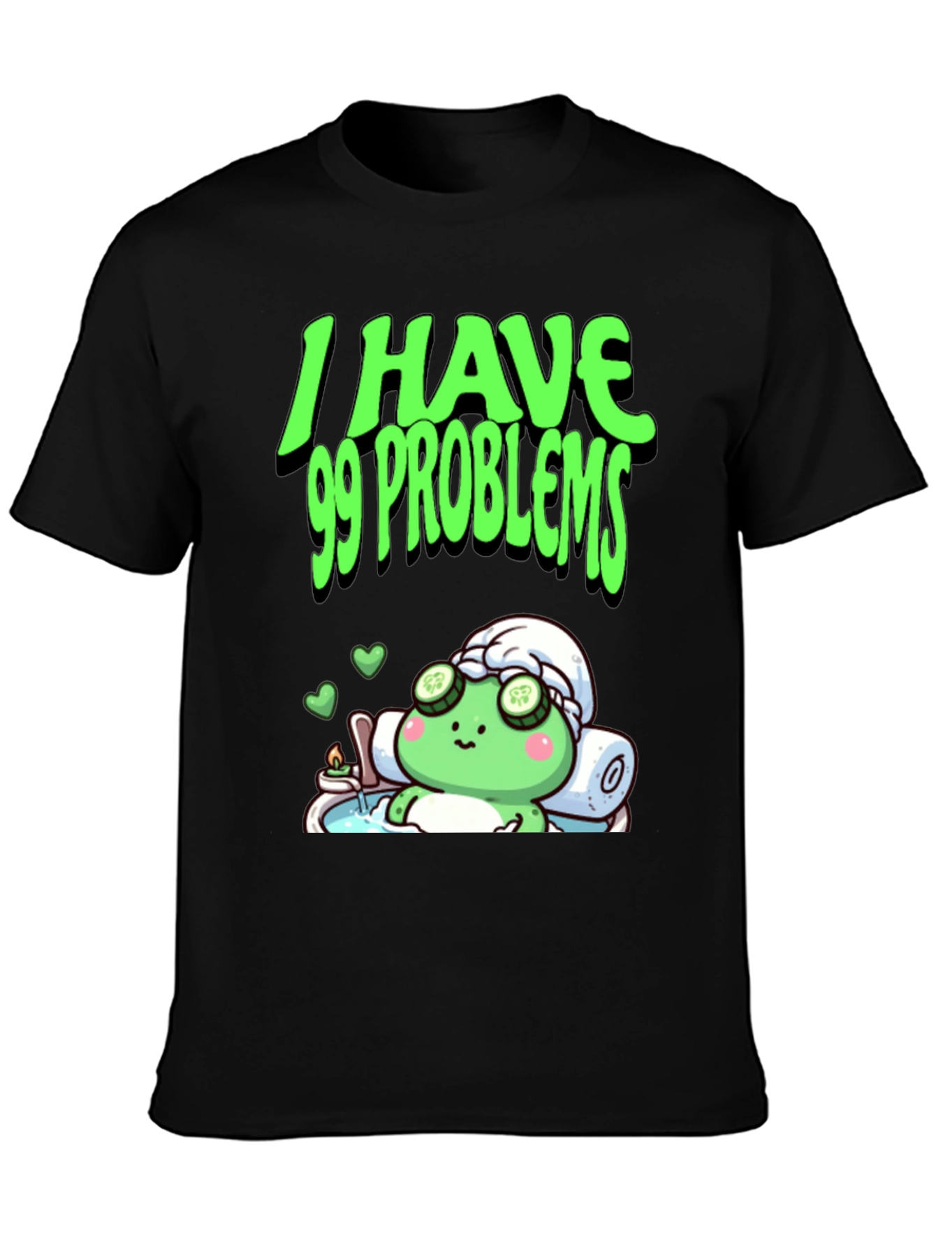 99 Problems Relaxing Frog Graphic Tee