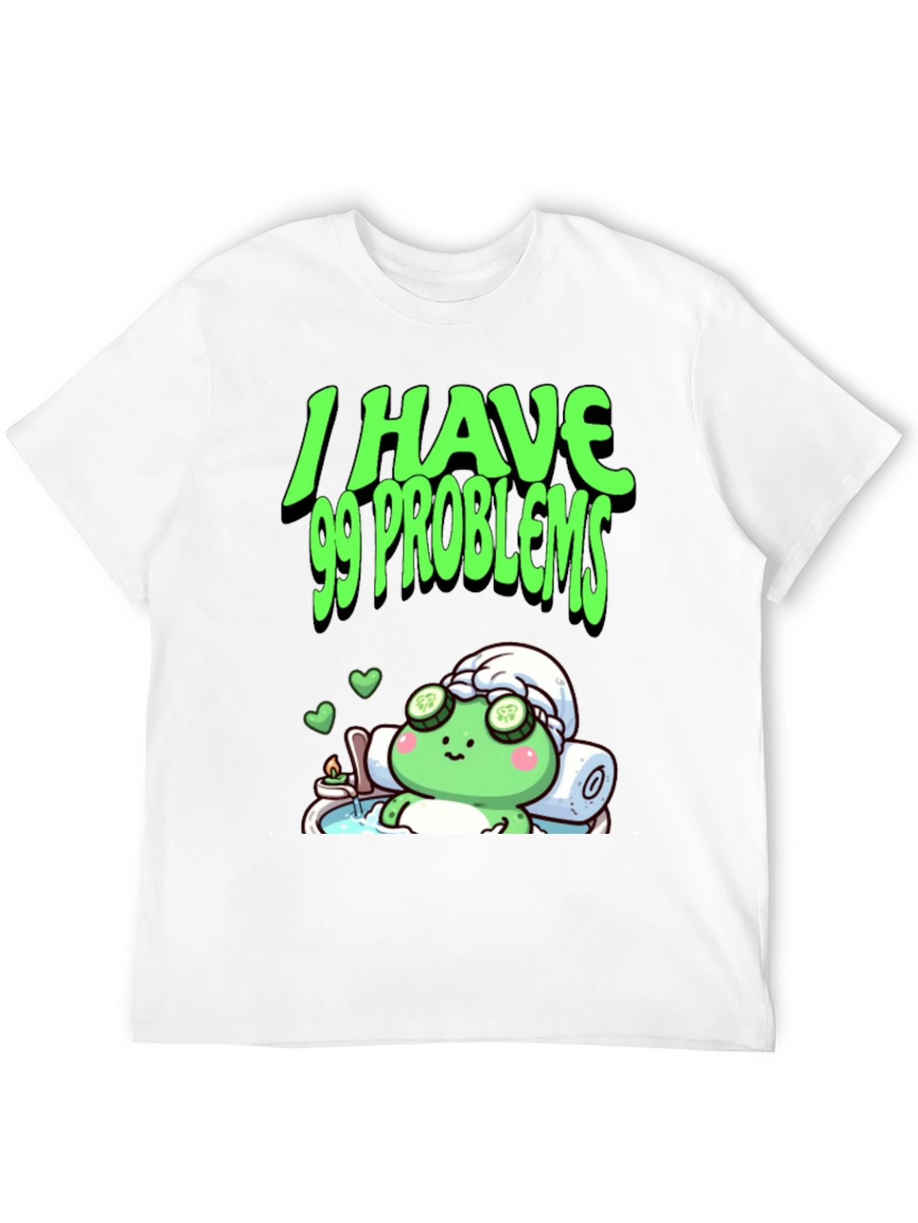 99 Problems Relaxing Frog Graphic Tee
