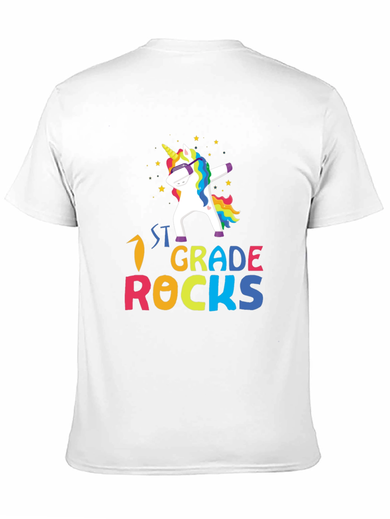 1st Grade Rocks Unicorn Dabbing T-Shirt