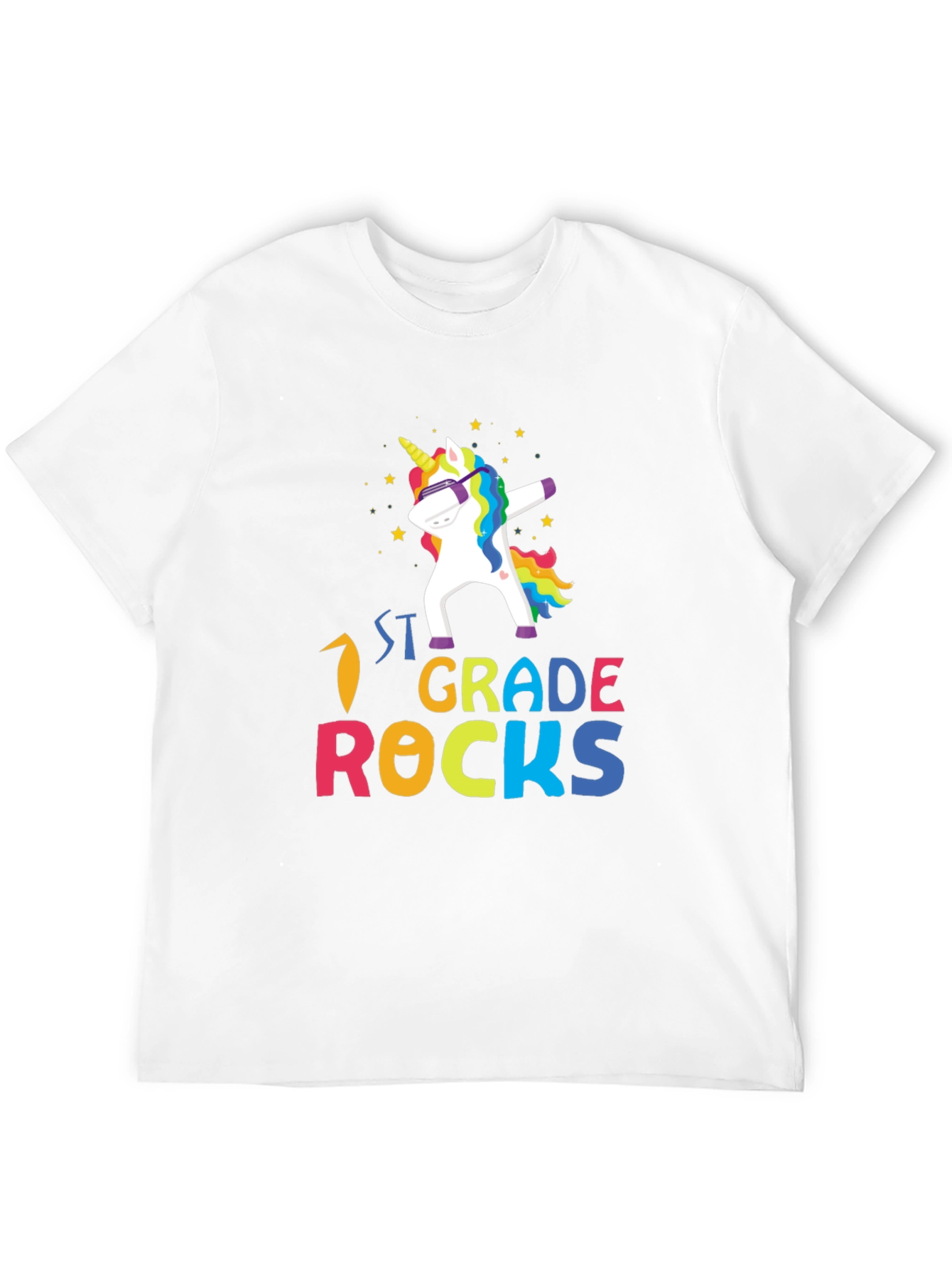 1st Grade Rocks Unicorn Dabbing T-Shirt