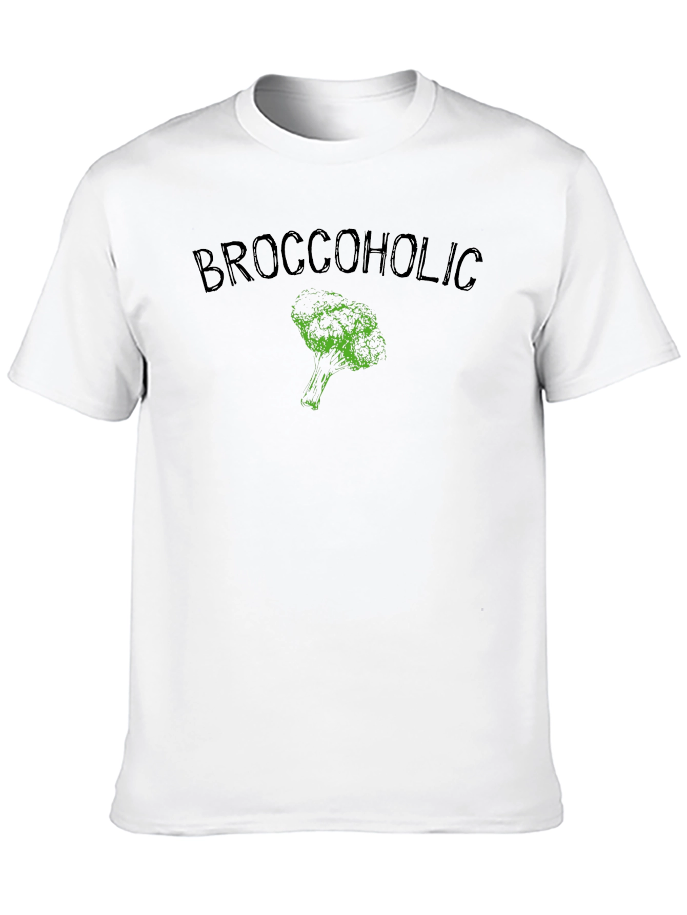 Broccoholic Graphic Tee - Funny Broccoli Lover Shirt