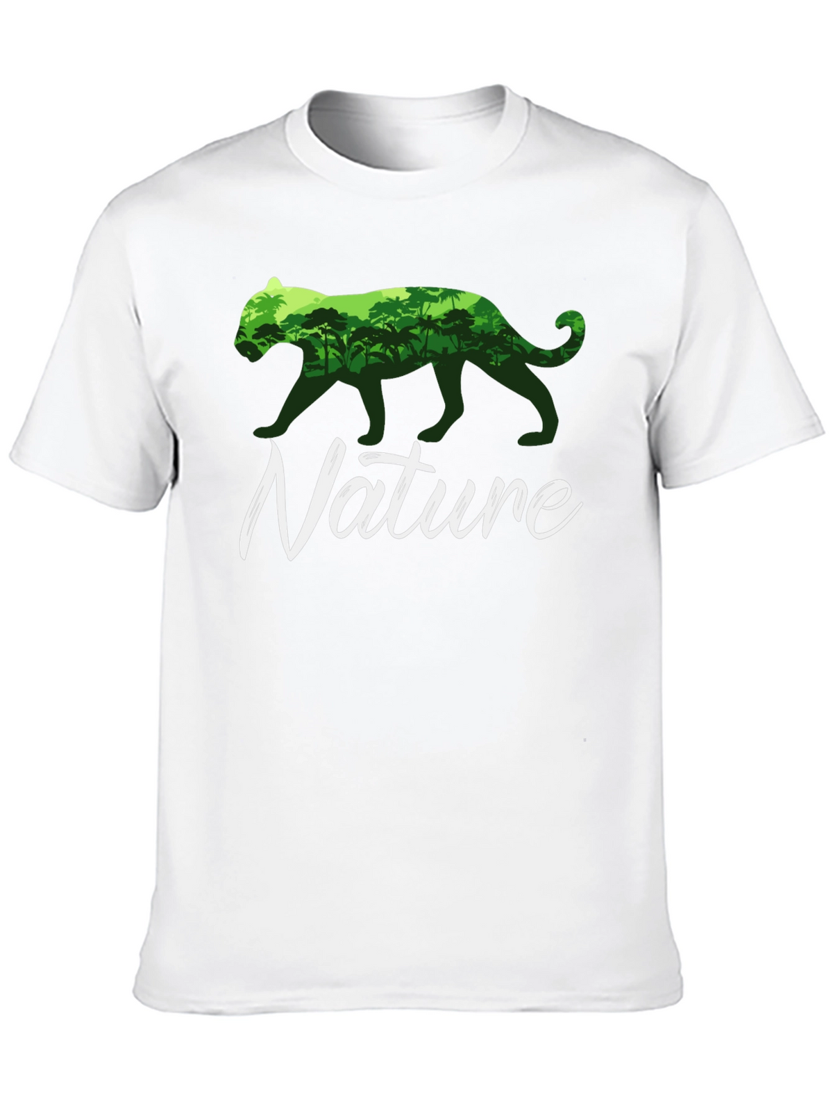 Nature T-Shirt: Panther Jungle Graphic Tee