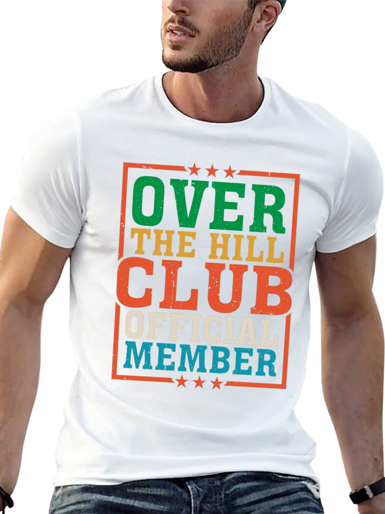 Over The Hill Club Official Member Graphic Tee