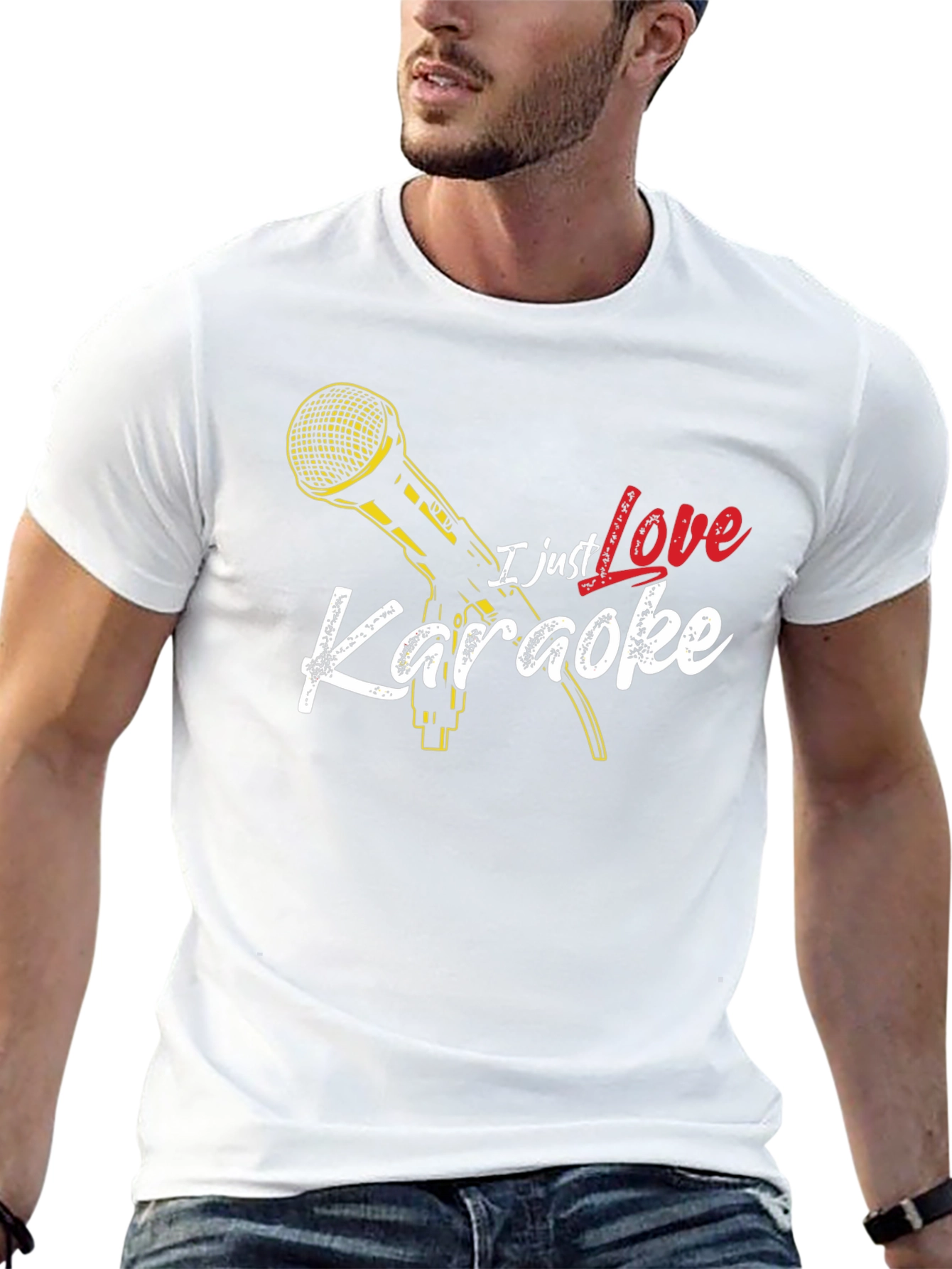 I Love Karaoke Black T-Shirt