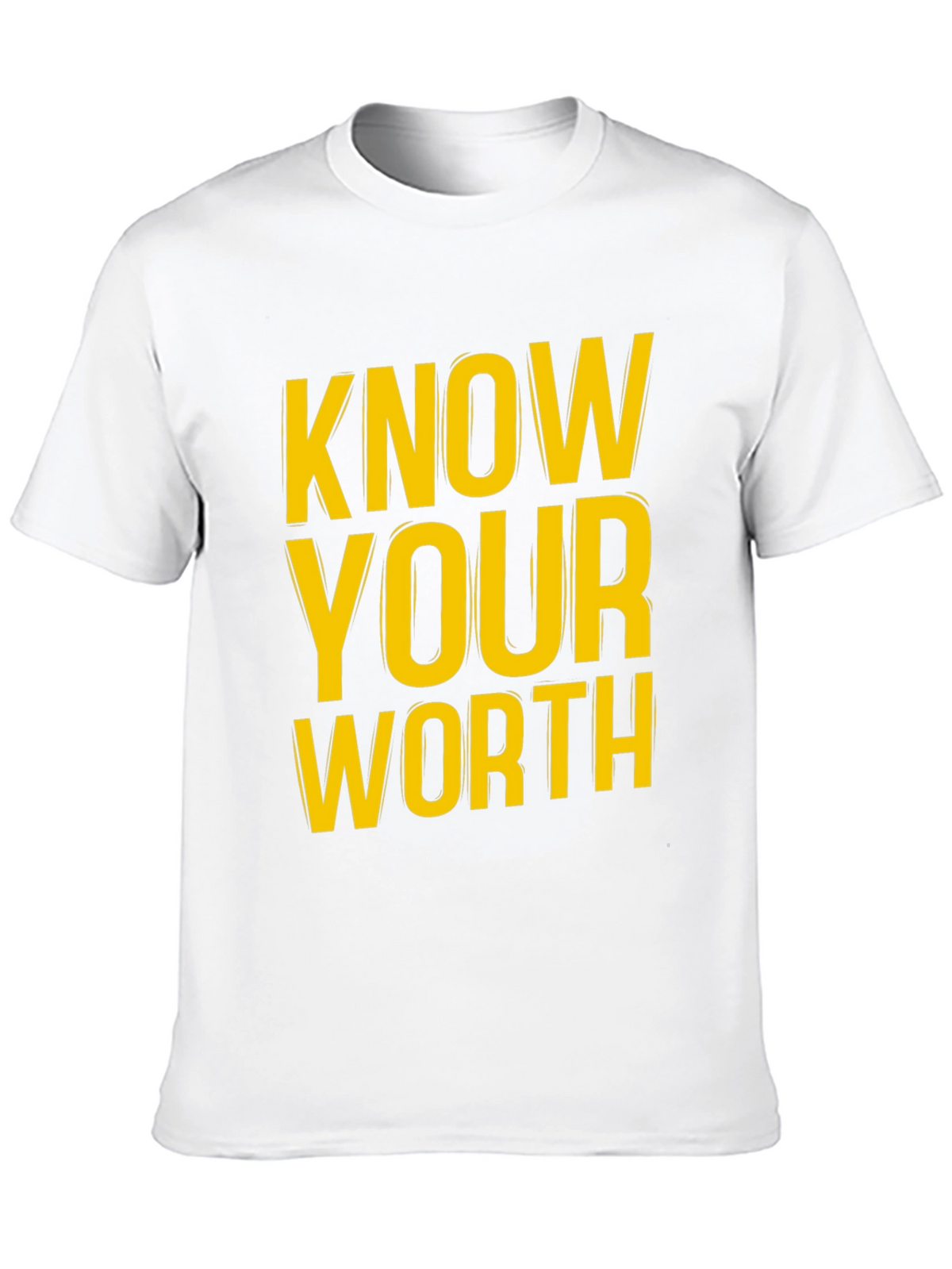 Know Your Worth Graphic Print T-Shirt