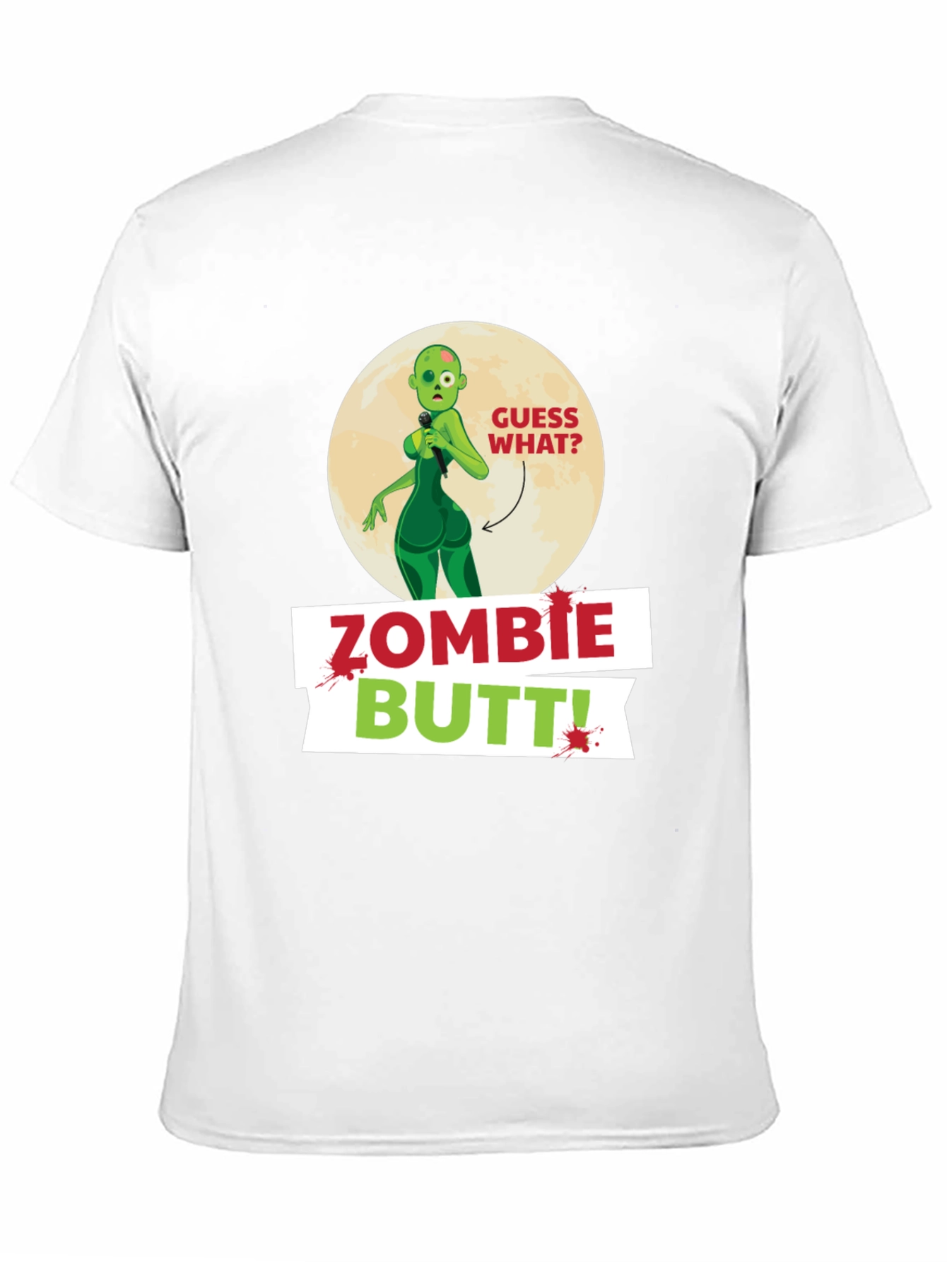 Zombie Butt T-Shirt Funny Novelty Tee